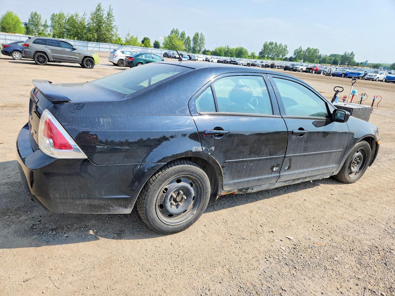 2007 Ford Fusion Se Black vin: 3FAHP07Z77R256171