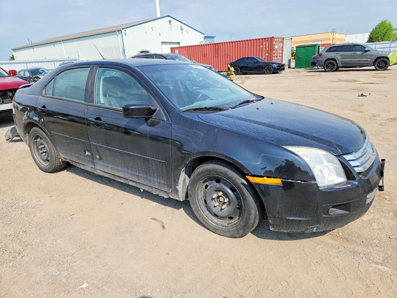 2007 Ford Fusion Se Black vin: 3FAHP07Z77R256171