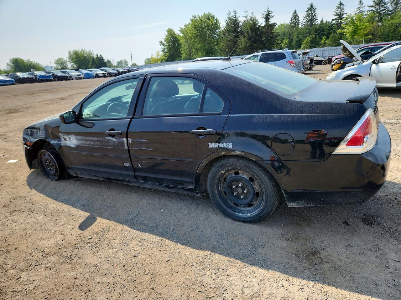 2007 Ford Fusion Se Black vin: 3FAHP07Z77R256171