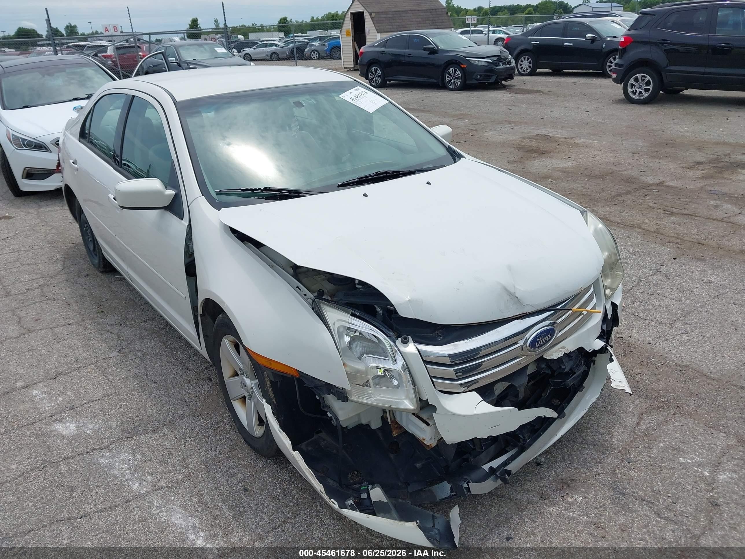 2008 Ford Fusion Se White vin: 3FAHP07Z78R128854