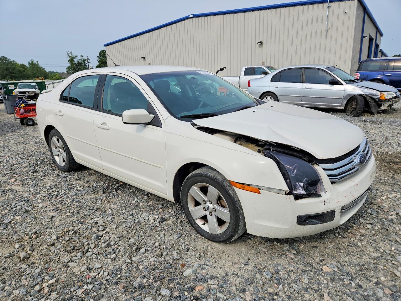 2008 Ford Fusion Se White vin: 3FAHP07Z78R137344