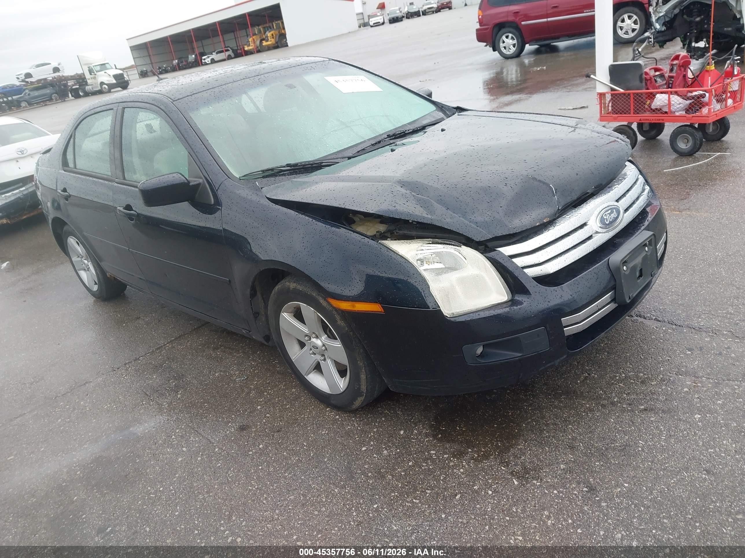 2008 Ford Fusion Se Blue vin: 3FAHP07Z78R142348