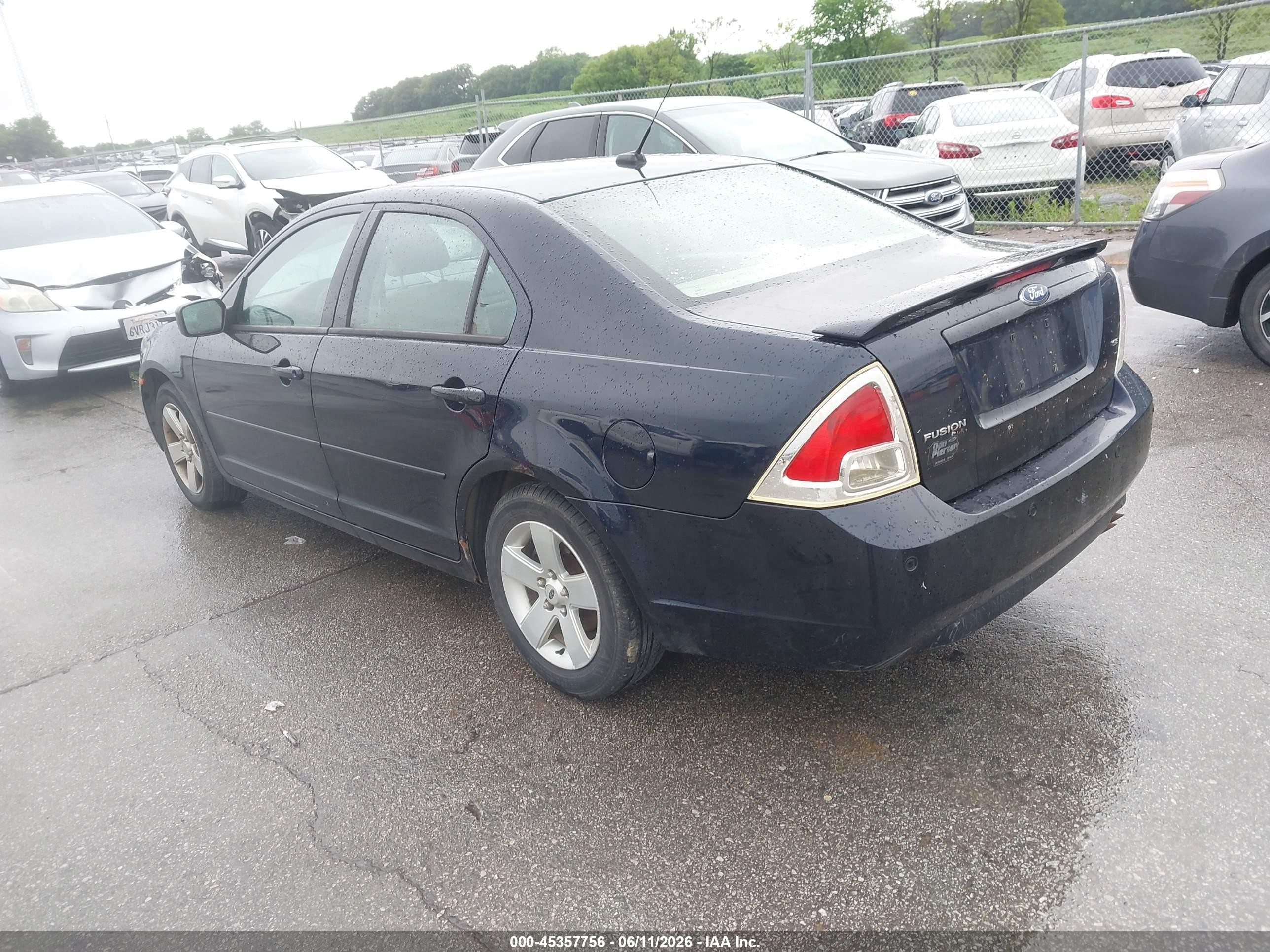 2008 Ford Fusion Se Blue vin: 3FAHP07Z78R142348