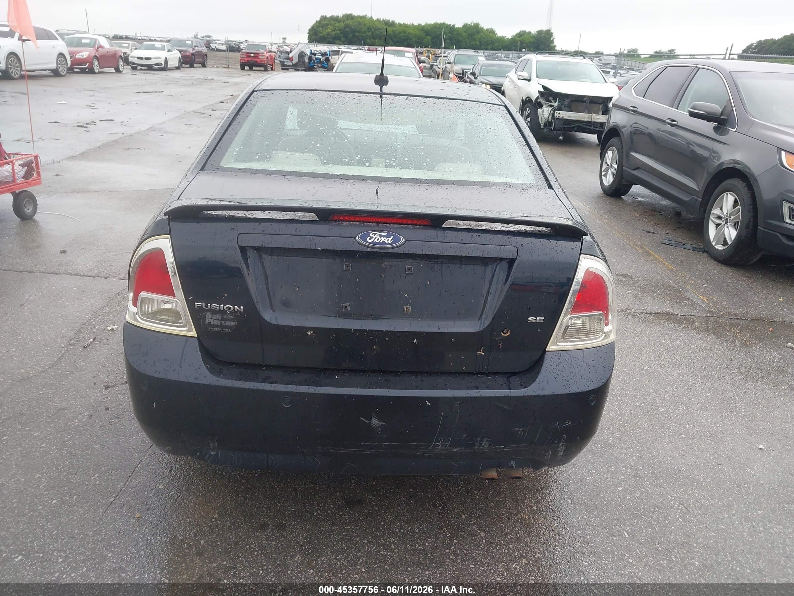 2008 Ford Fusion Se Blue vin: 3FAHP07Z78R142348