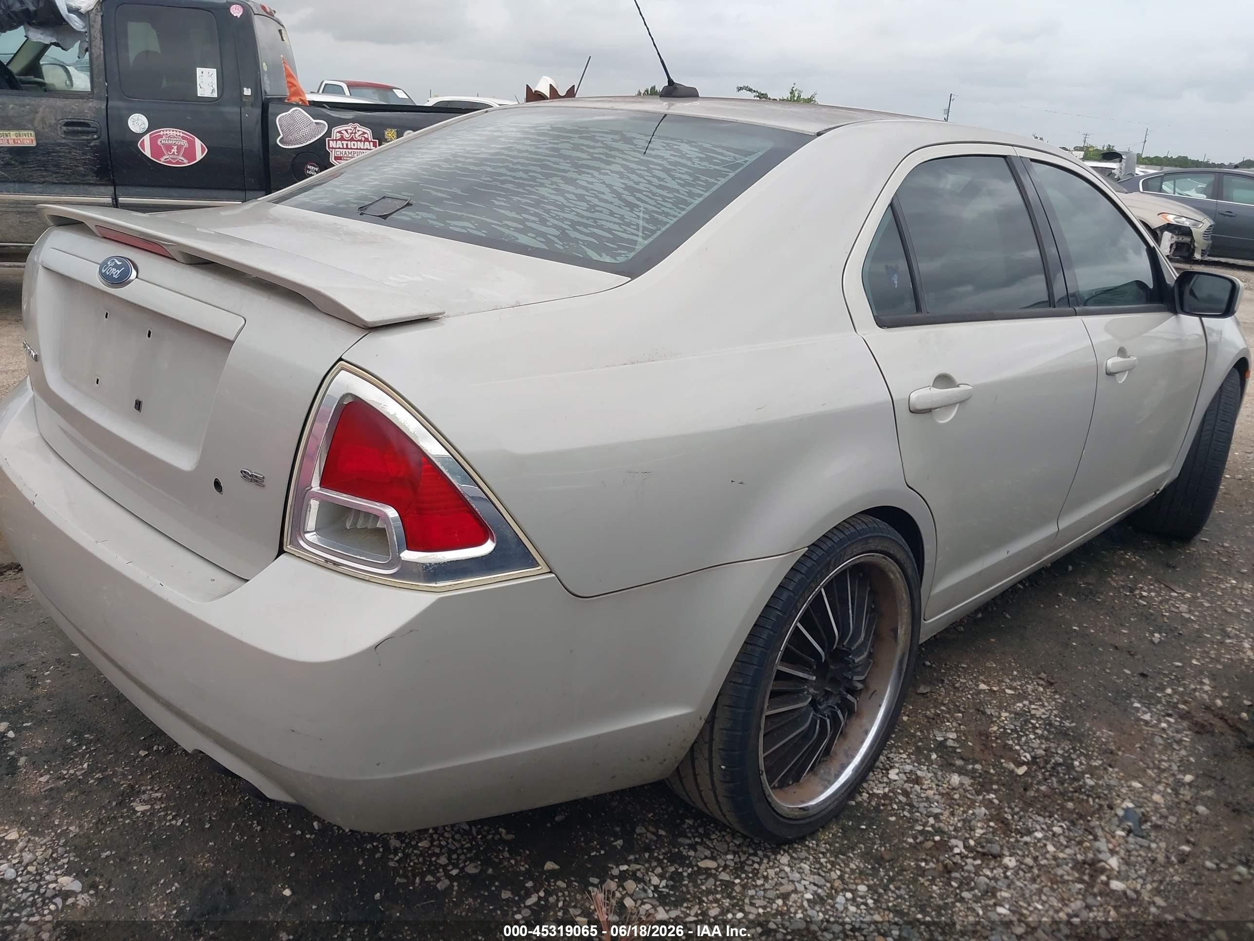 2008 Ford Fusion Se Cream vin: 3FAHP07Z78R218070