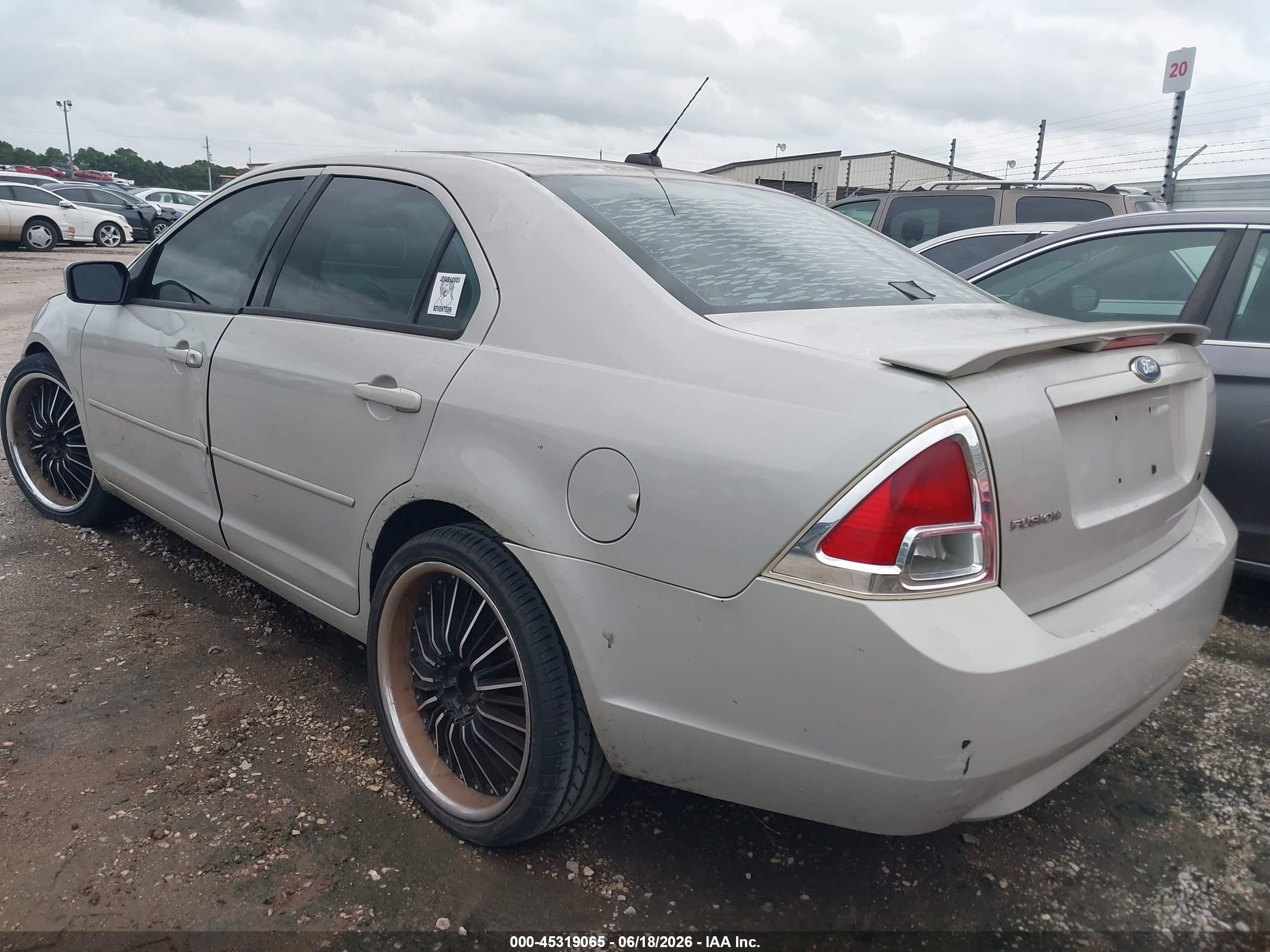 2008 Ford Fusion Se Cream vin: 3FAHP07Z78R218070