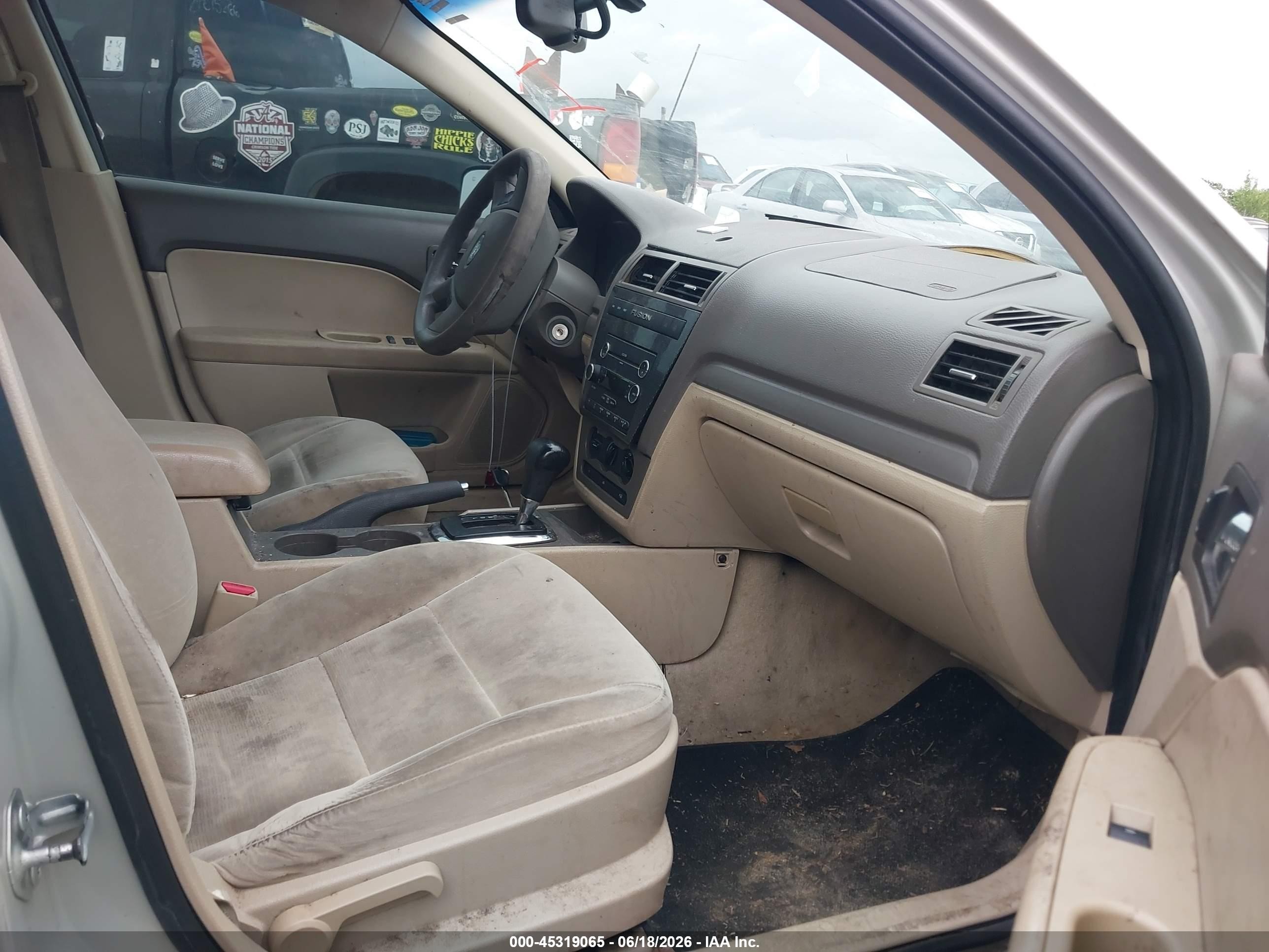 2008 Ford Fusion Se Cream vin: 3FAHP07Z78R218070