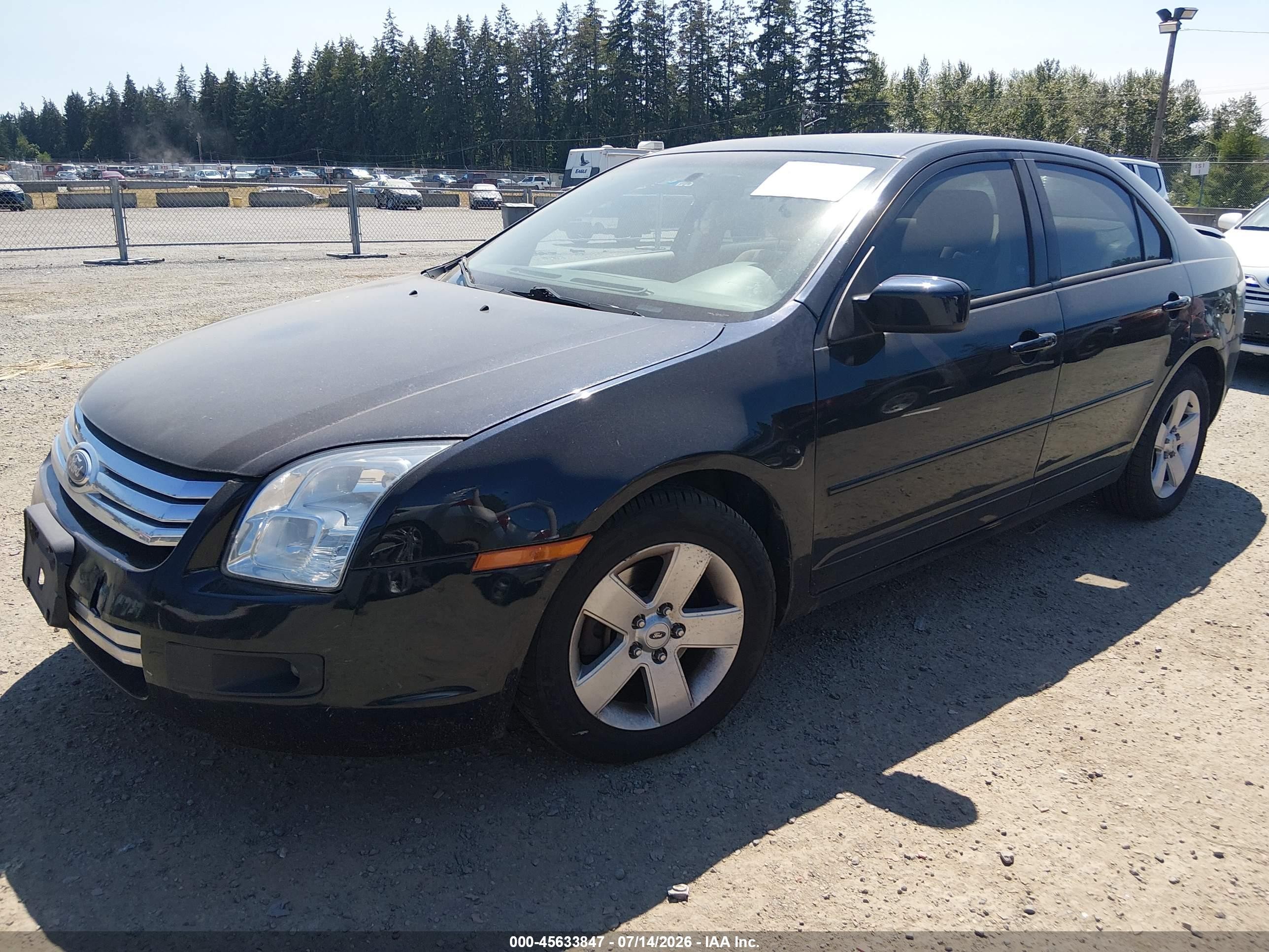2008 Ford Fusion Se Черный vin: 3FAHP07Z78R257032