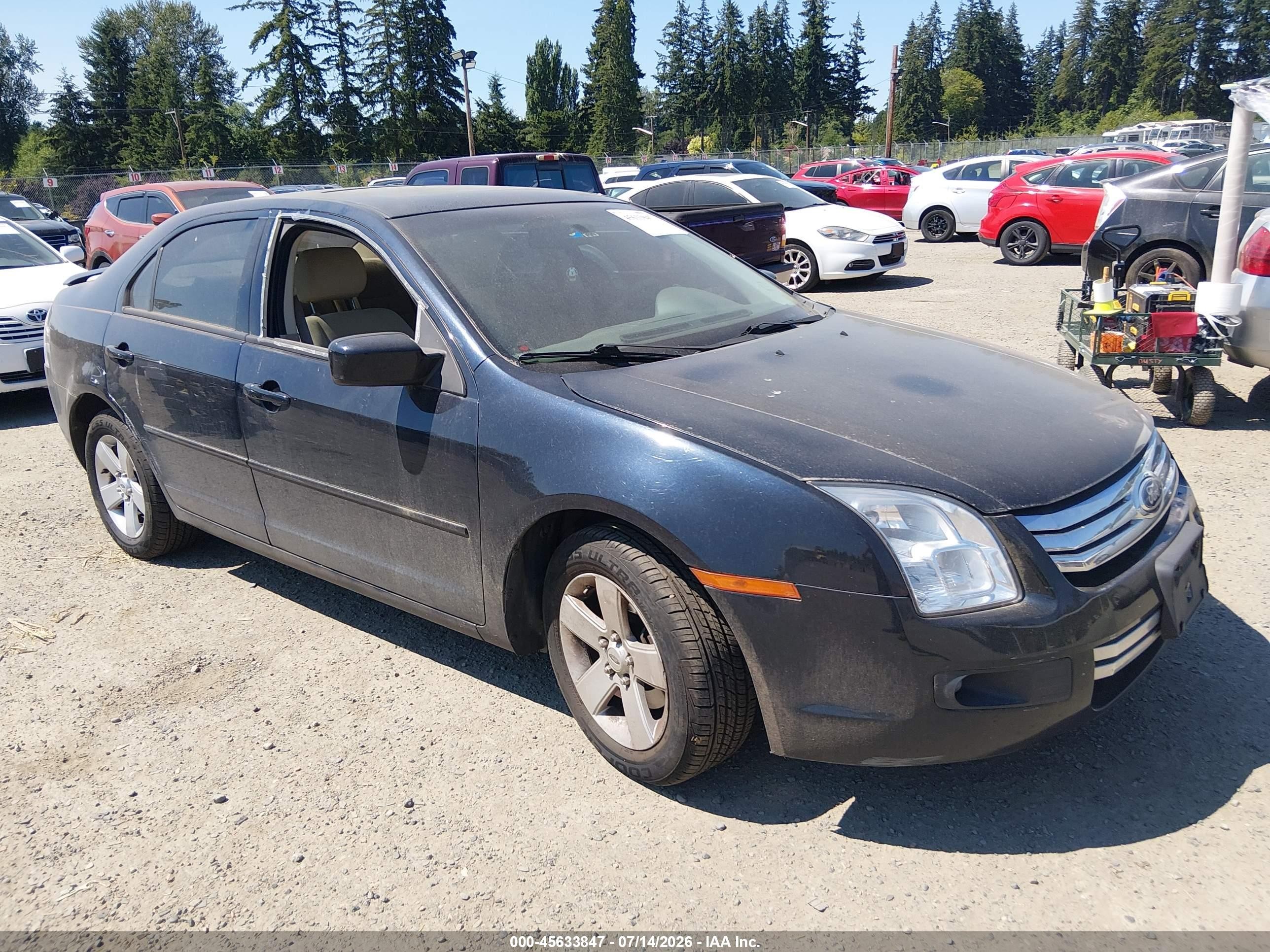 2008 Ford Fusion Se Черный vin: 3FAHP07Z78R257032