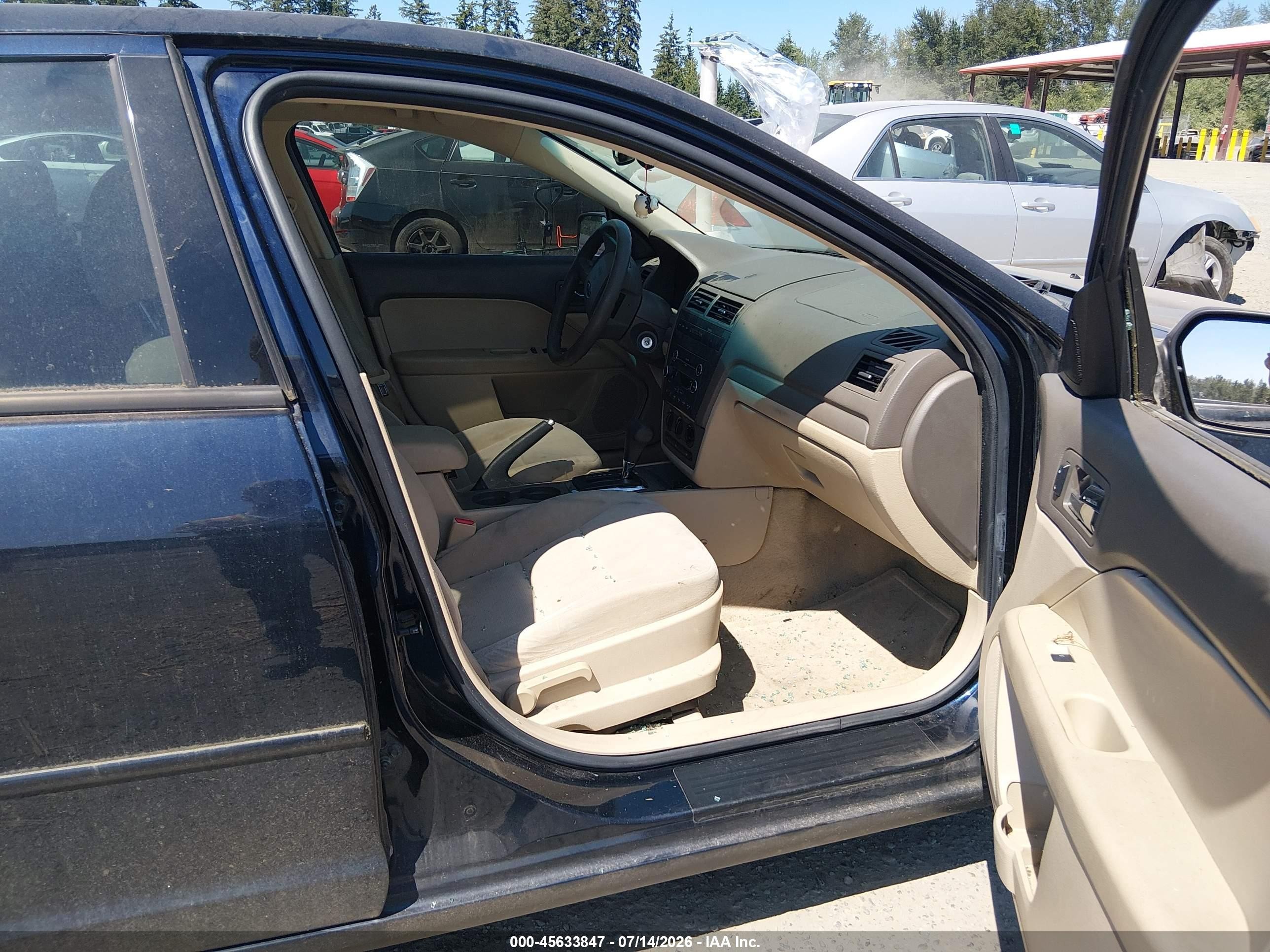 2008 Ford Fusion Se Черный vin: 3FAHP07Z78R257032