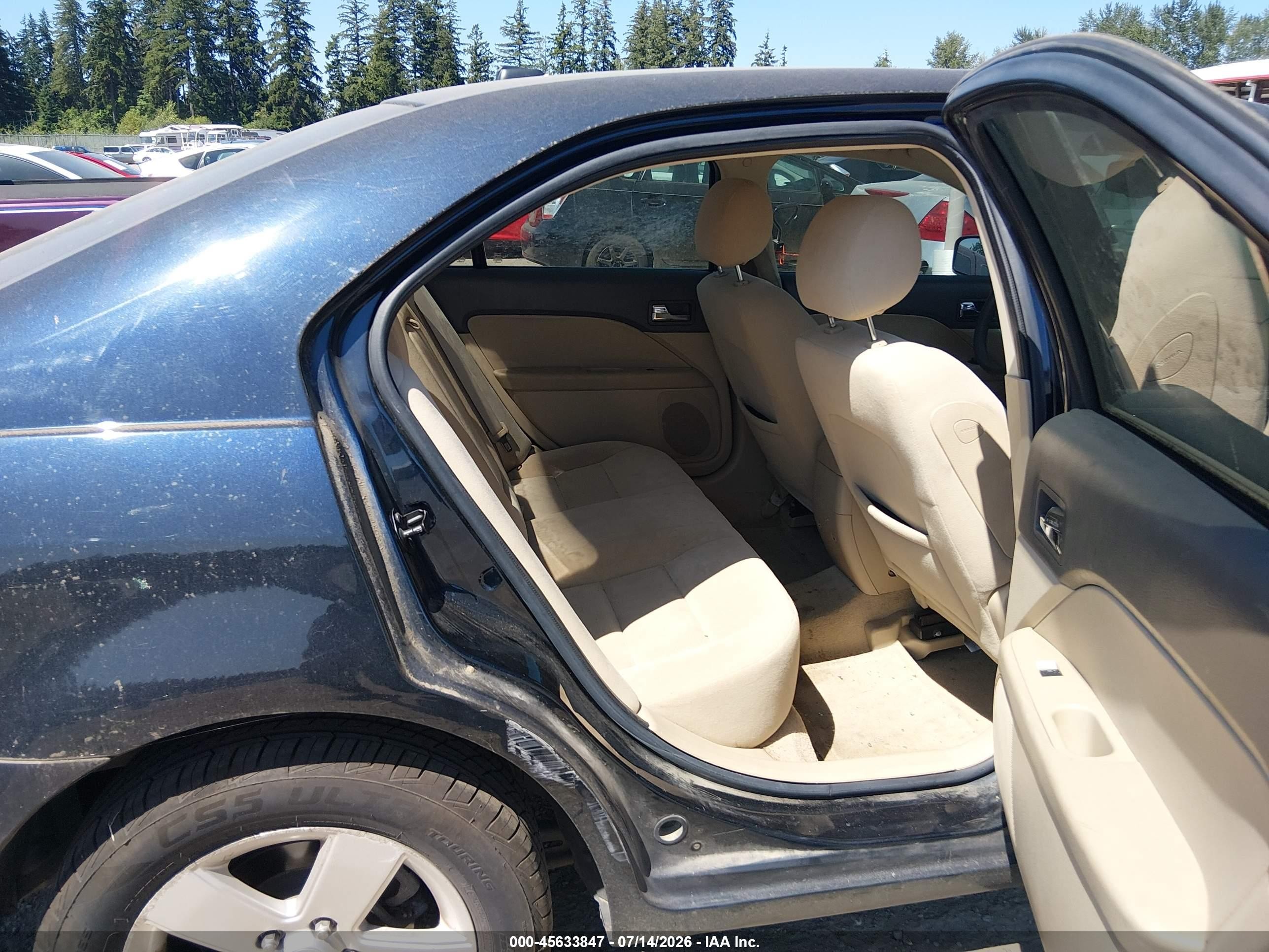 2008 Ford Fusion Se Черный vin: 3FAHP07Z78R257032