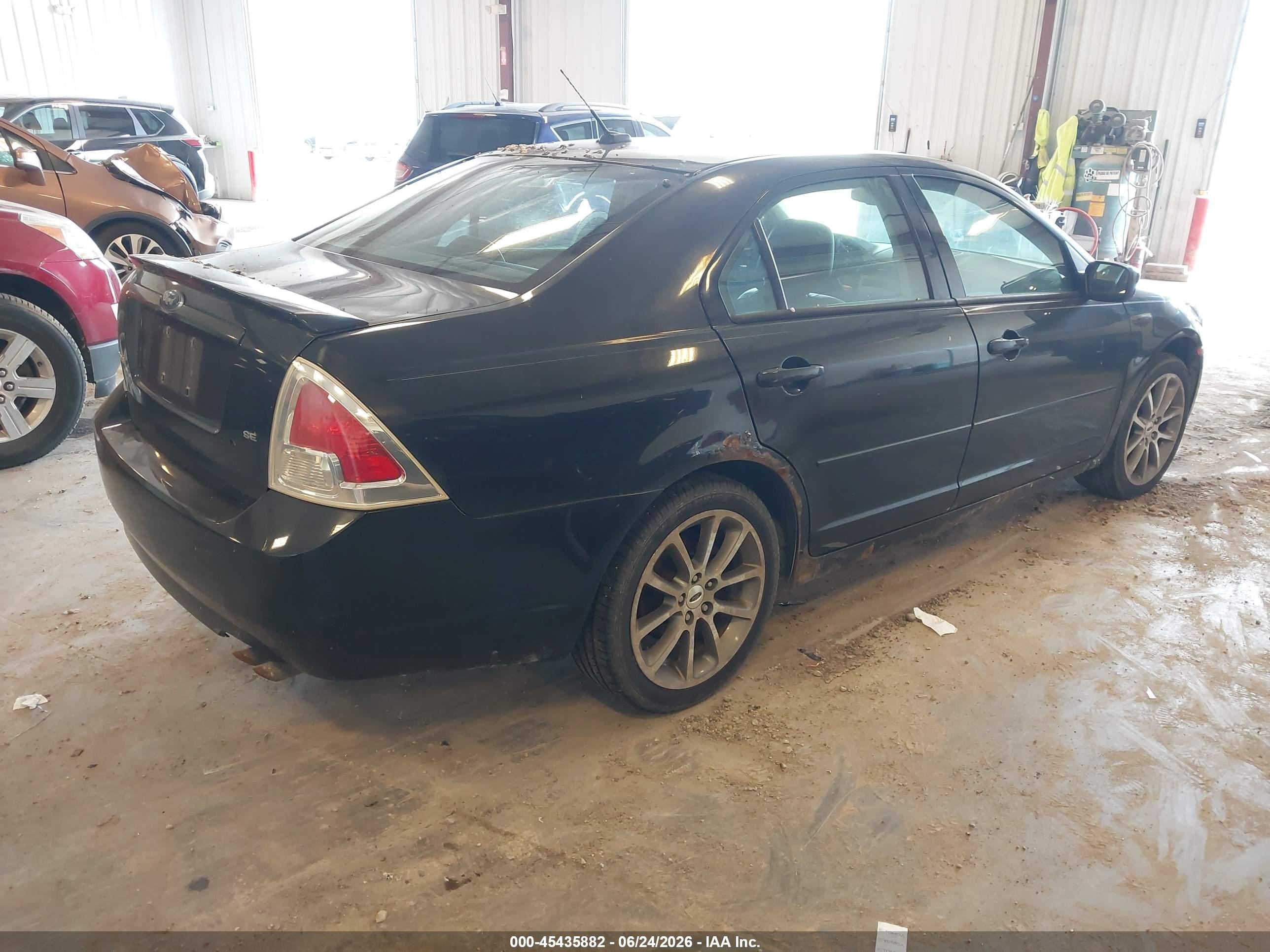 2009 Ford Fusion Se Black vin: 3FAHP07Z79R142450