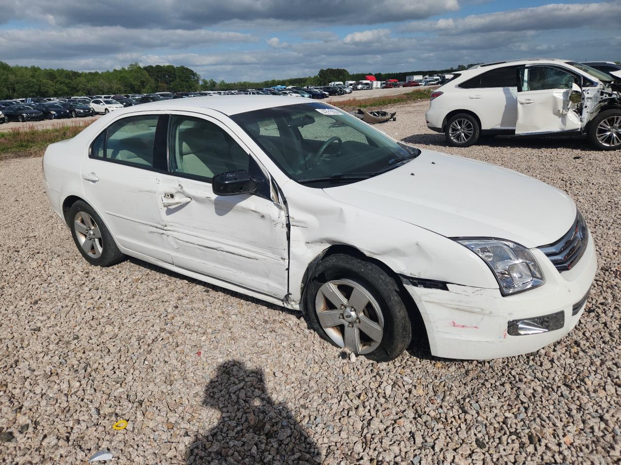 2007 Ford Fusion White vin: 3FAHP07Z87R130756
