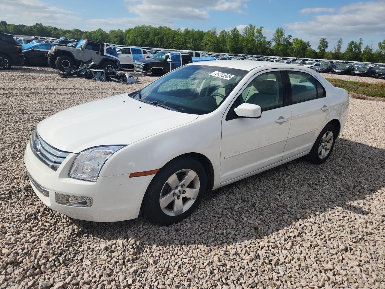 2007 Ford Fusion White vin: 3FAHP07Z87R130756