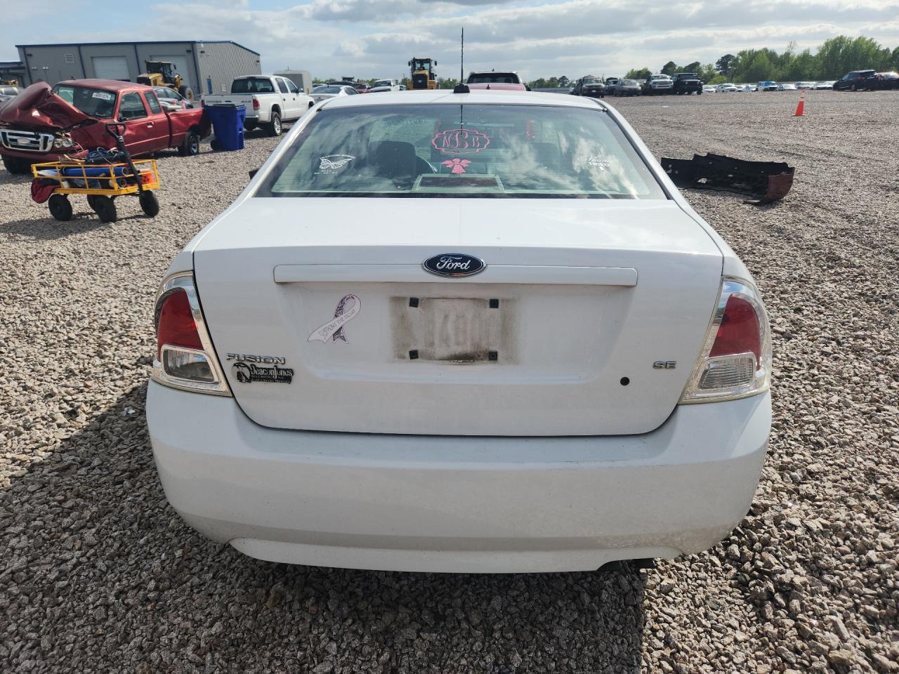 2007 Ford Fusion White vin: 3FAHP07Z87R130756