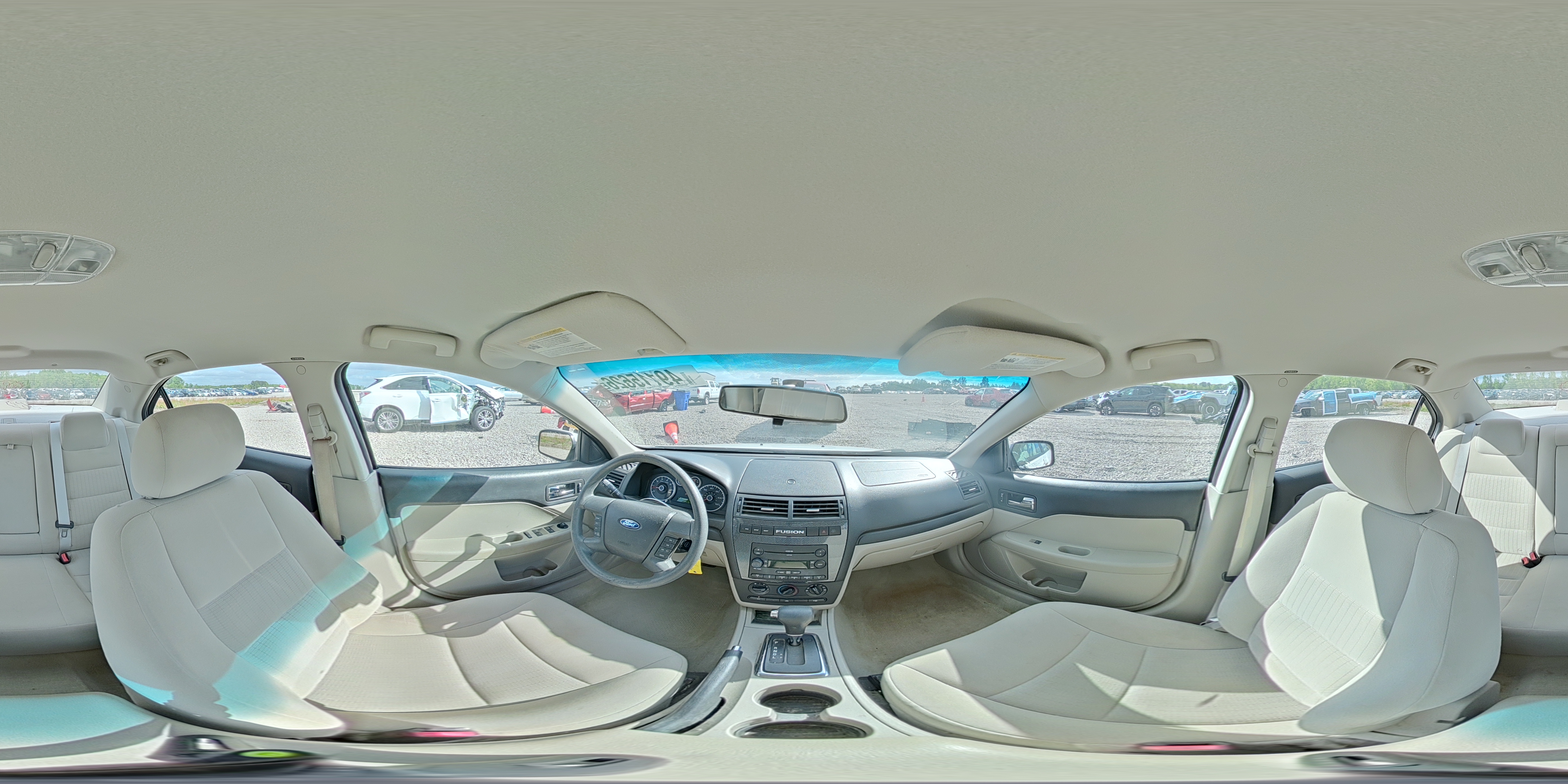 2007 Ford Fusion White vin: 3FAHP07Z87R130756