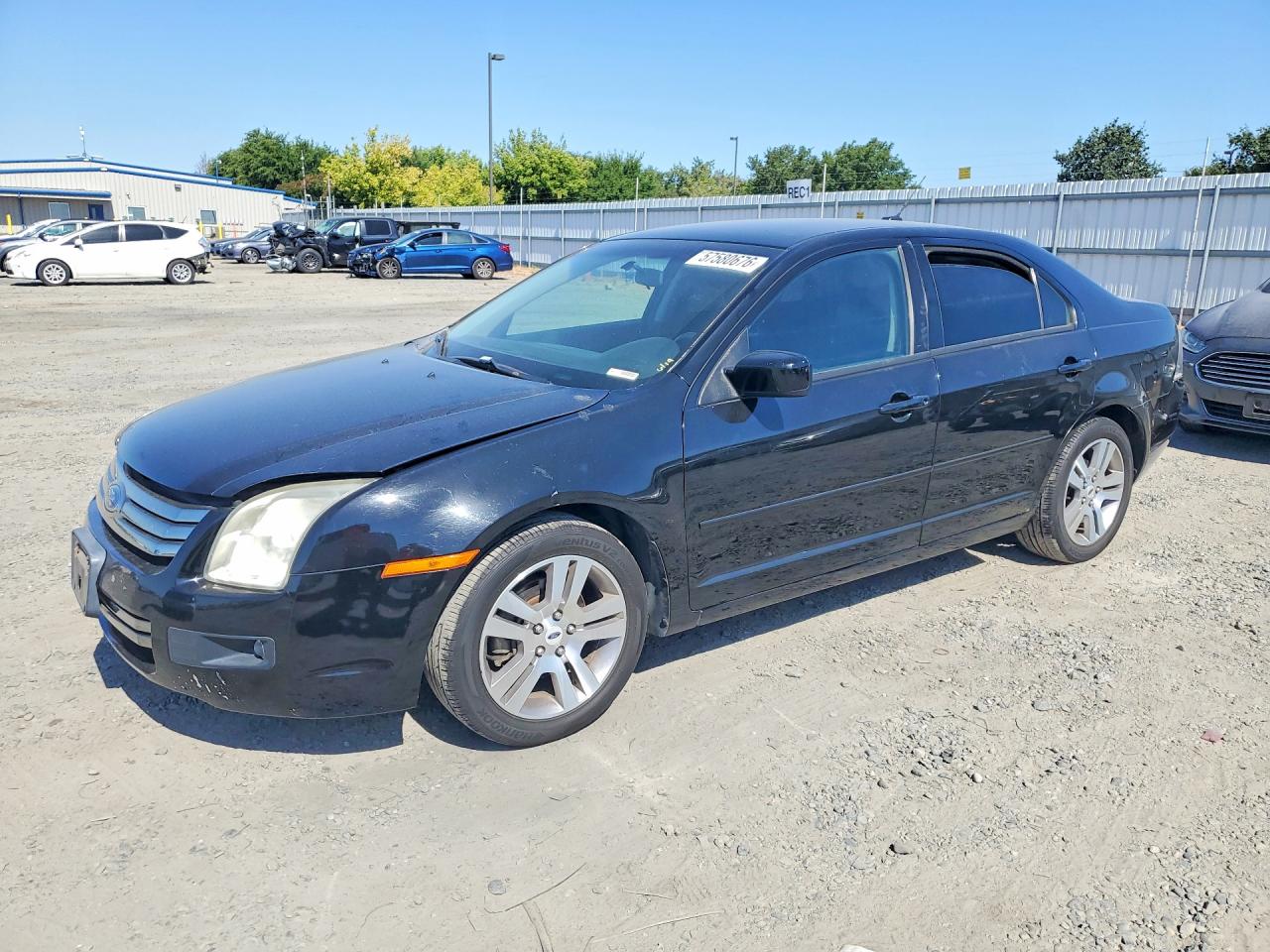 2007 Ford Fusion Se Black vin: 3FAHP07Z87R159514