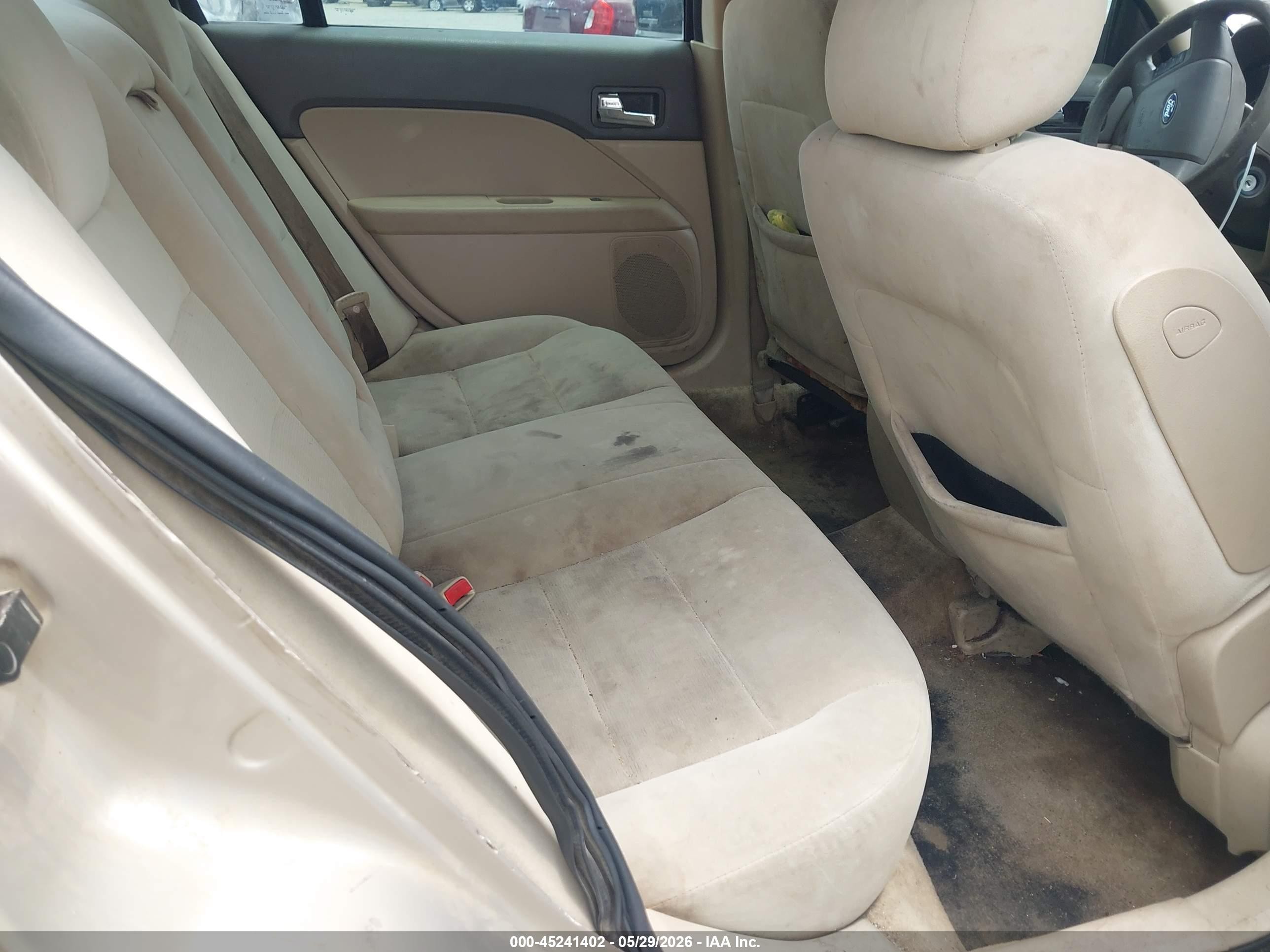 2007 Ford Fusion Se Tan vin: 3FAHP07Z87R276235