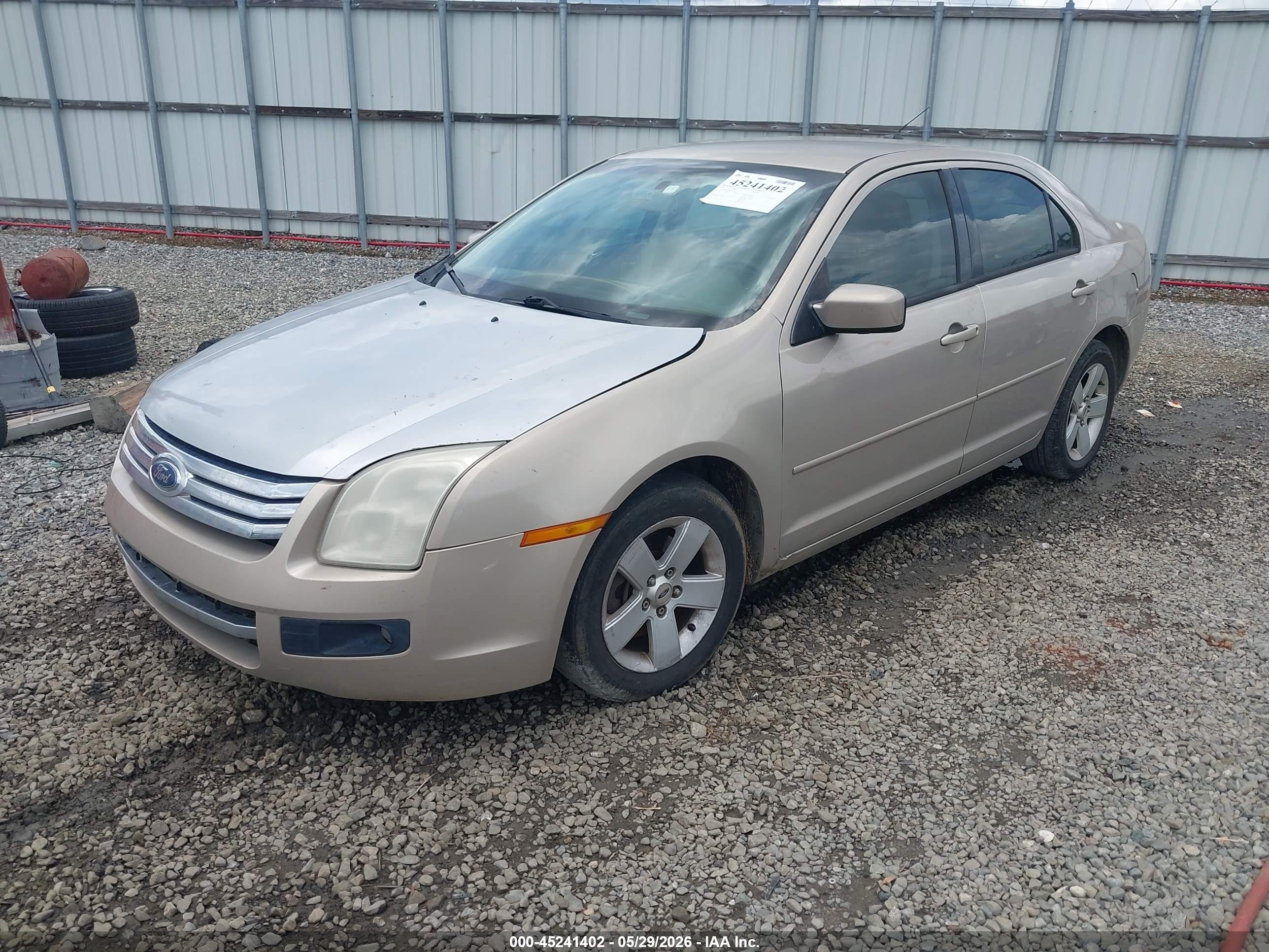 2007 Ford Fusion Se Tan vin: 3FAHP07Z87R276235