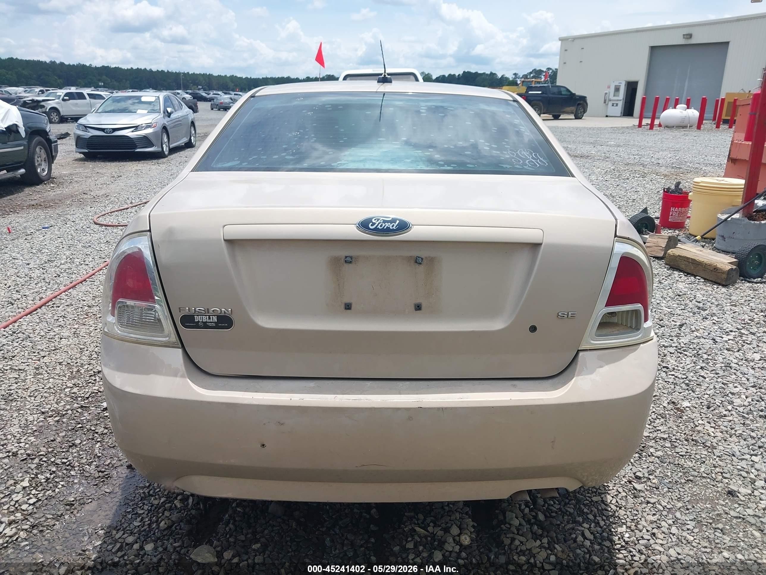 2007 Ford Fusion Se Tan vin: 3FAHP07Z87R276235