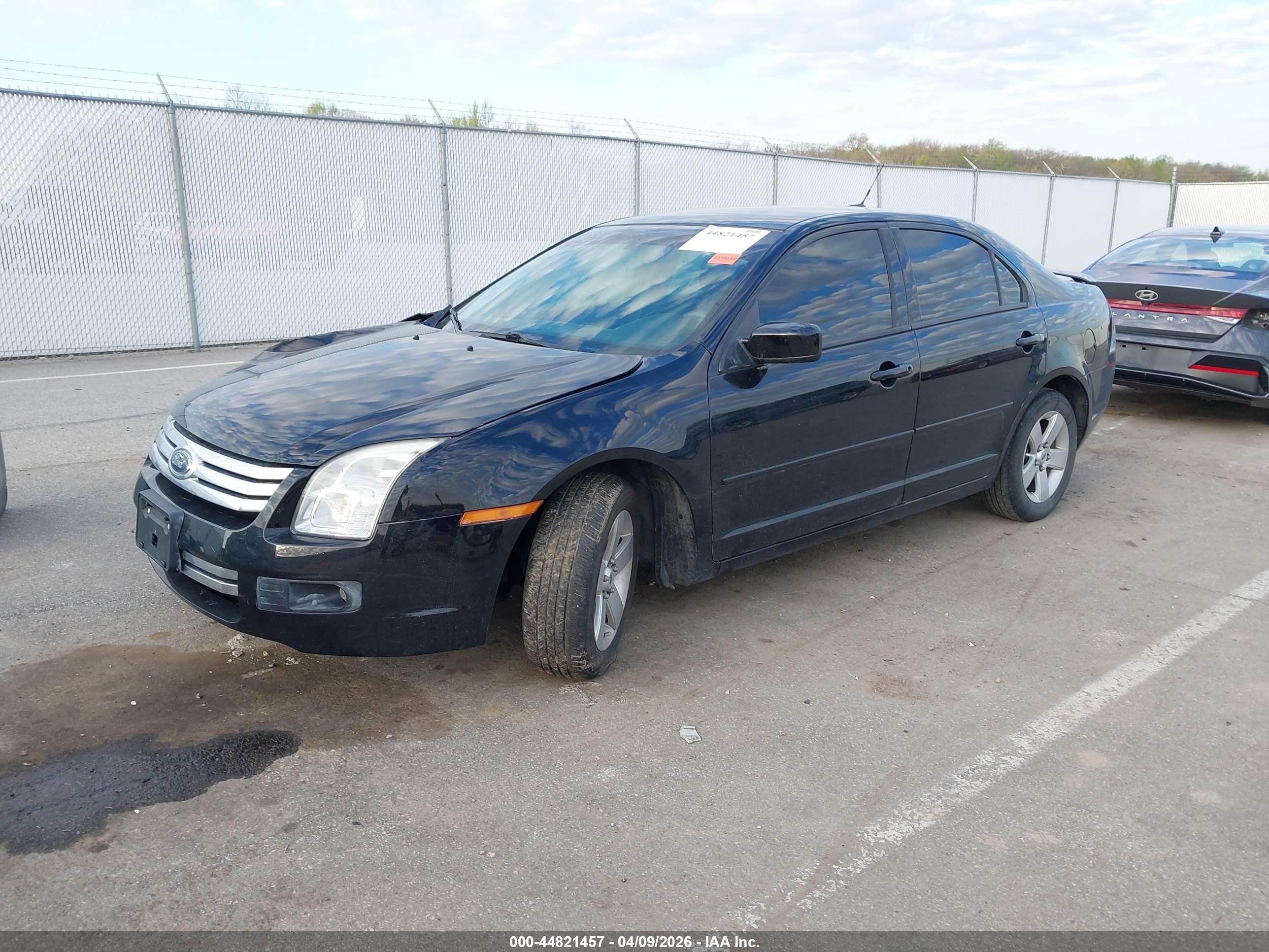 2008 Ford Fusion Se Black vin: 3FAHP07Z88R194989