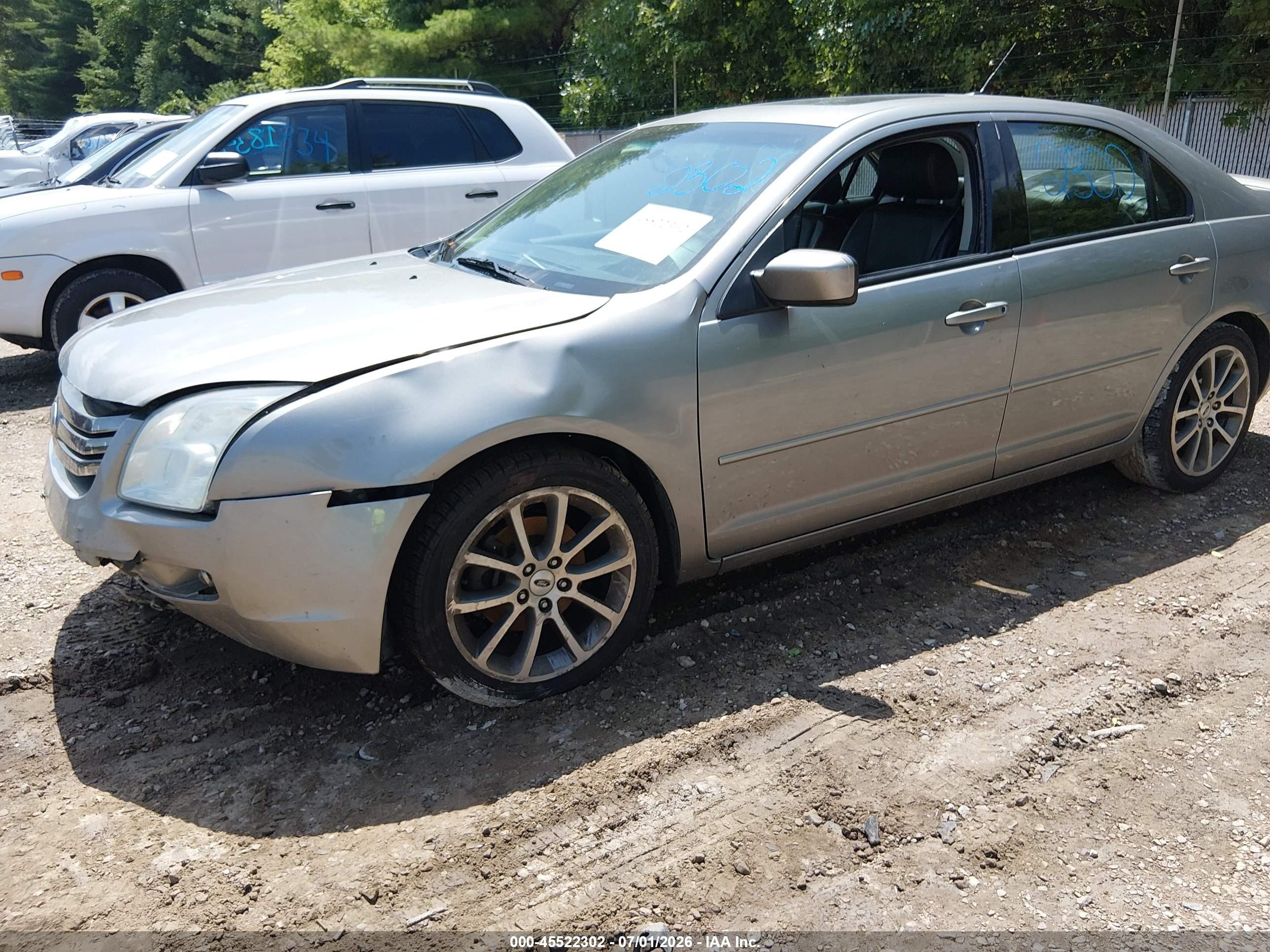 2008 Ford Fusion Se Silver vin: 3FAHP07Z88R236237