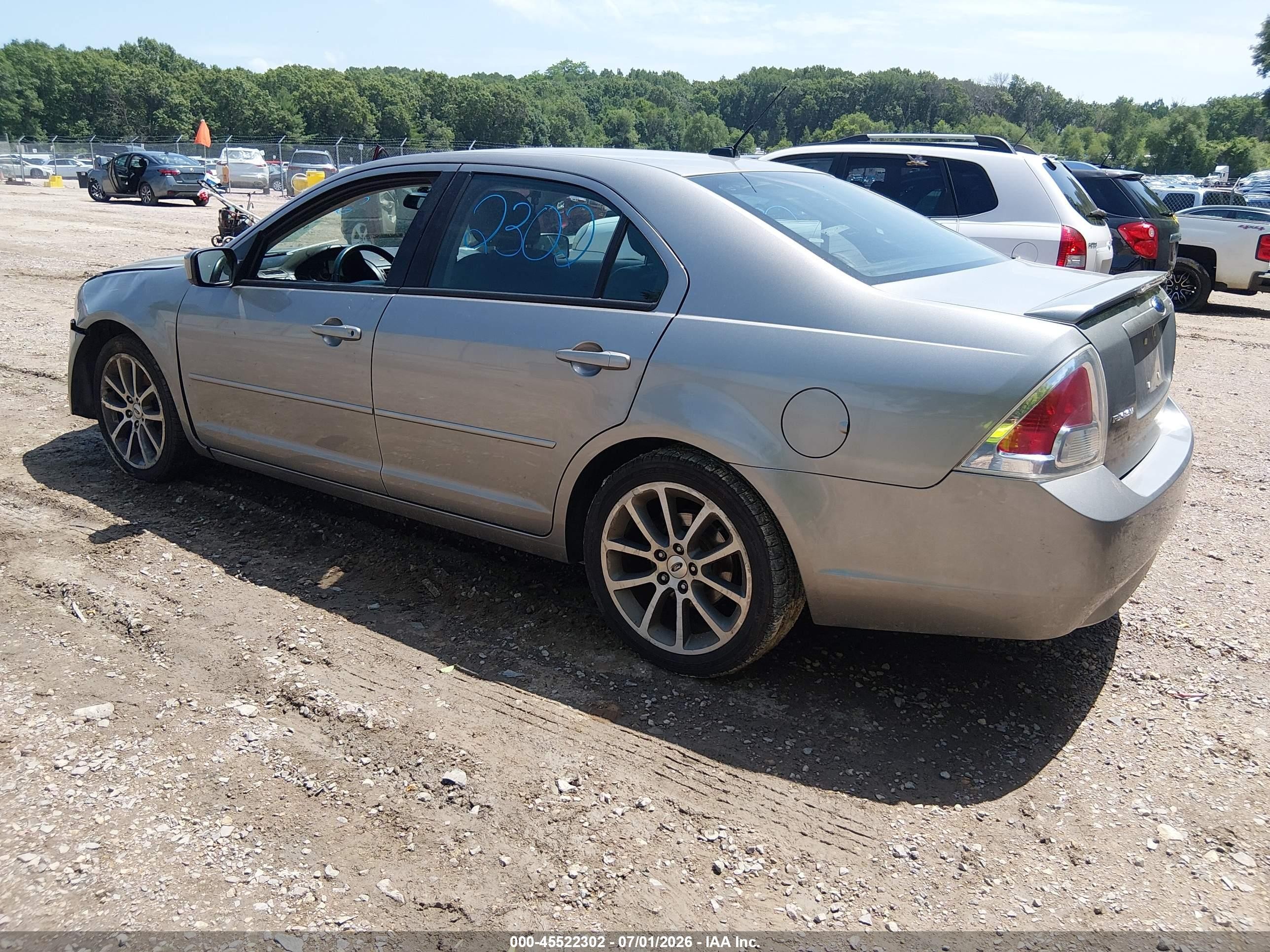 2008 Ford Fusion Se Silver vin: 3FAHP07Z88R236237