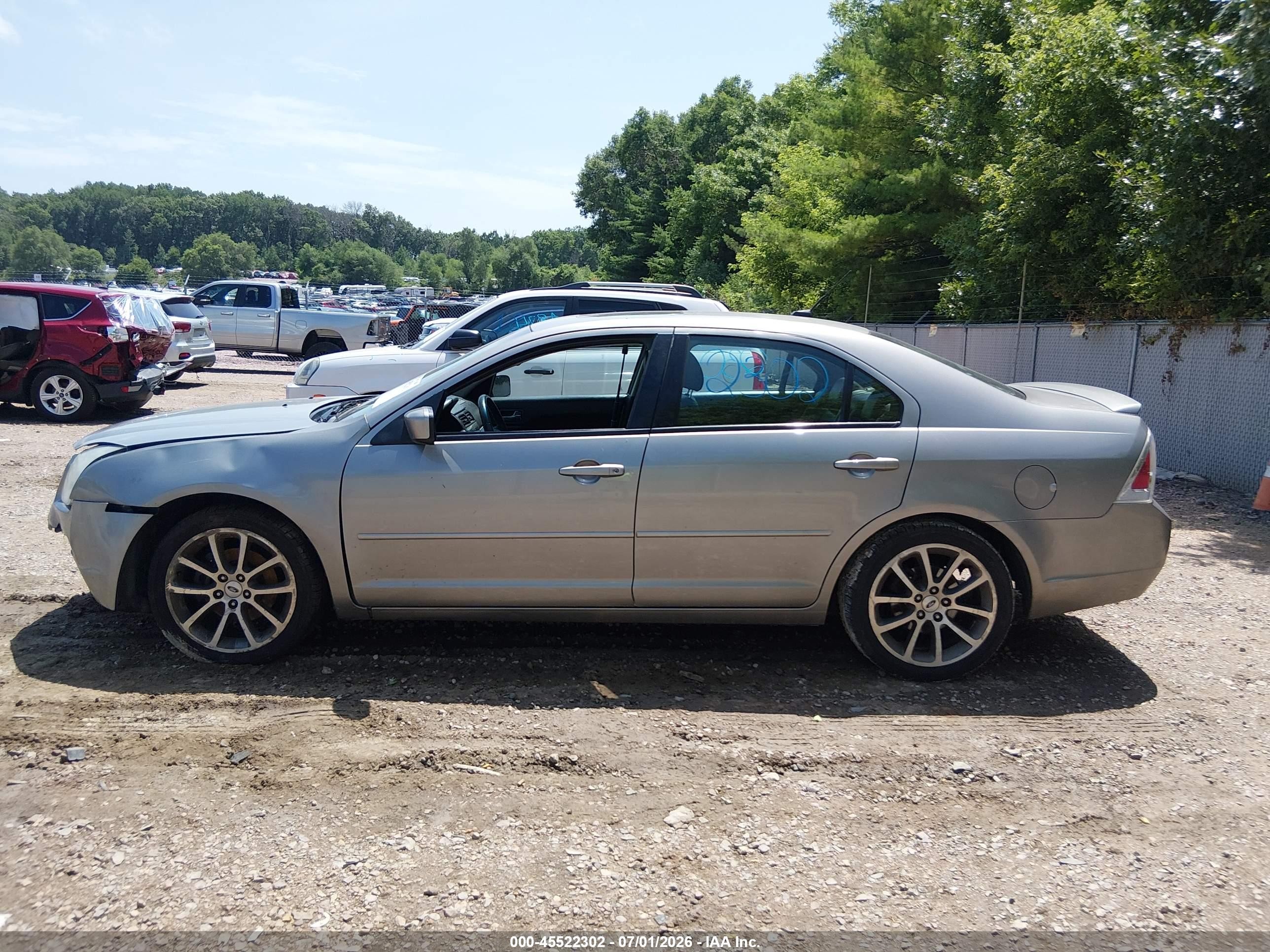 2008 Ford Fusion Se Silver vin: 3FAHP07Z88R236237
