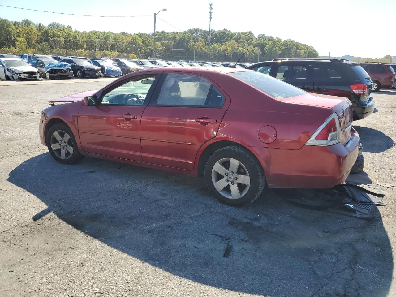 2009 Ford Fusion Se Red vin: 3FAHP07Z89R189597