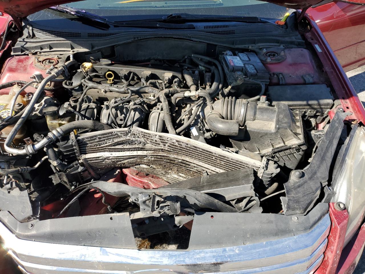2009 Ford Fusion Se Red vin: 3FAHP07Z89R189597