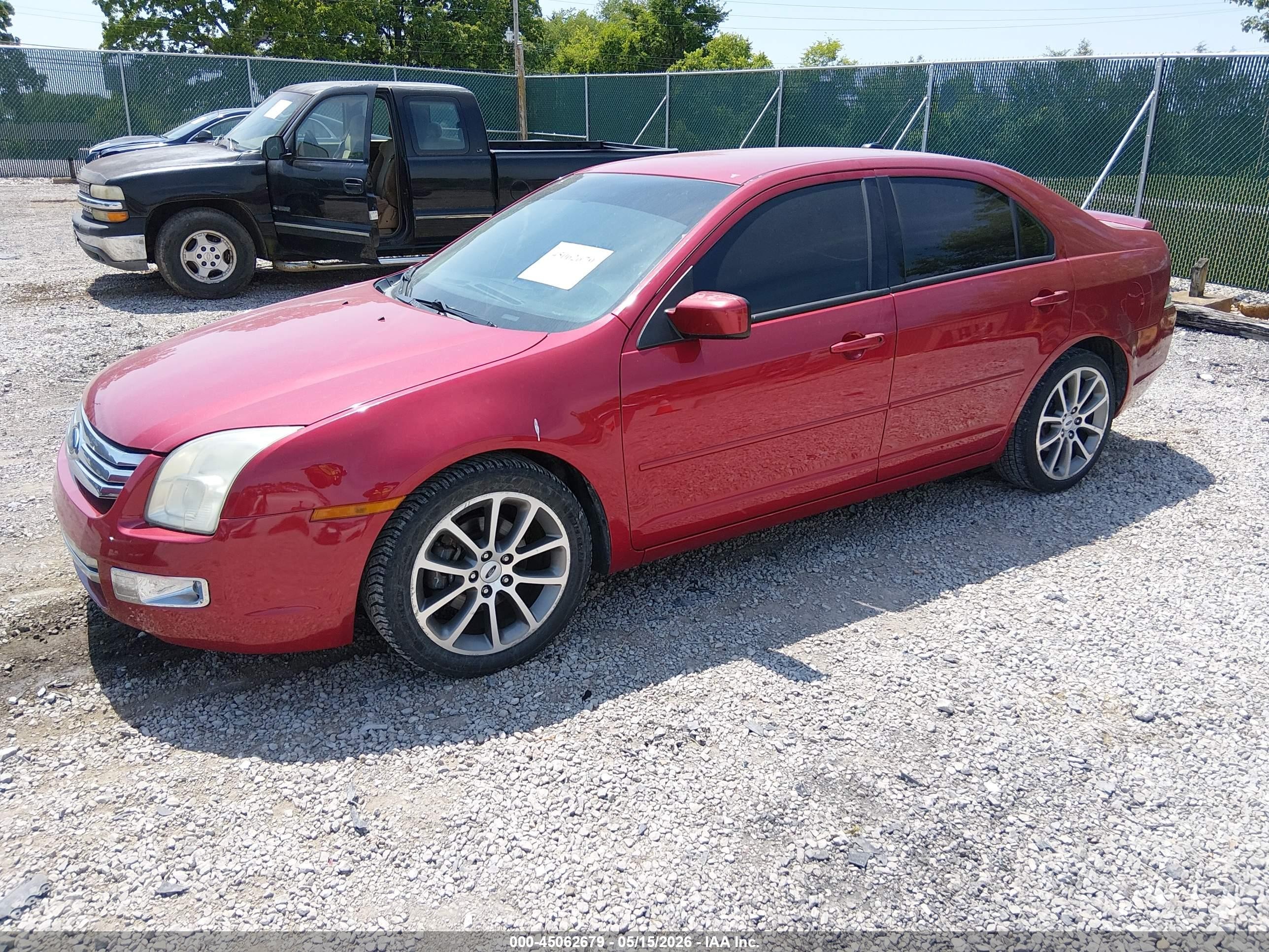 2009 Ford Fusion Se Red vin: 3FAHP07Z89R192791