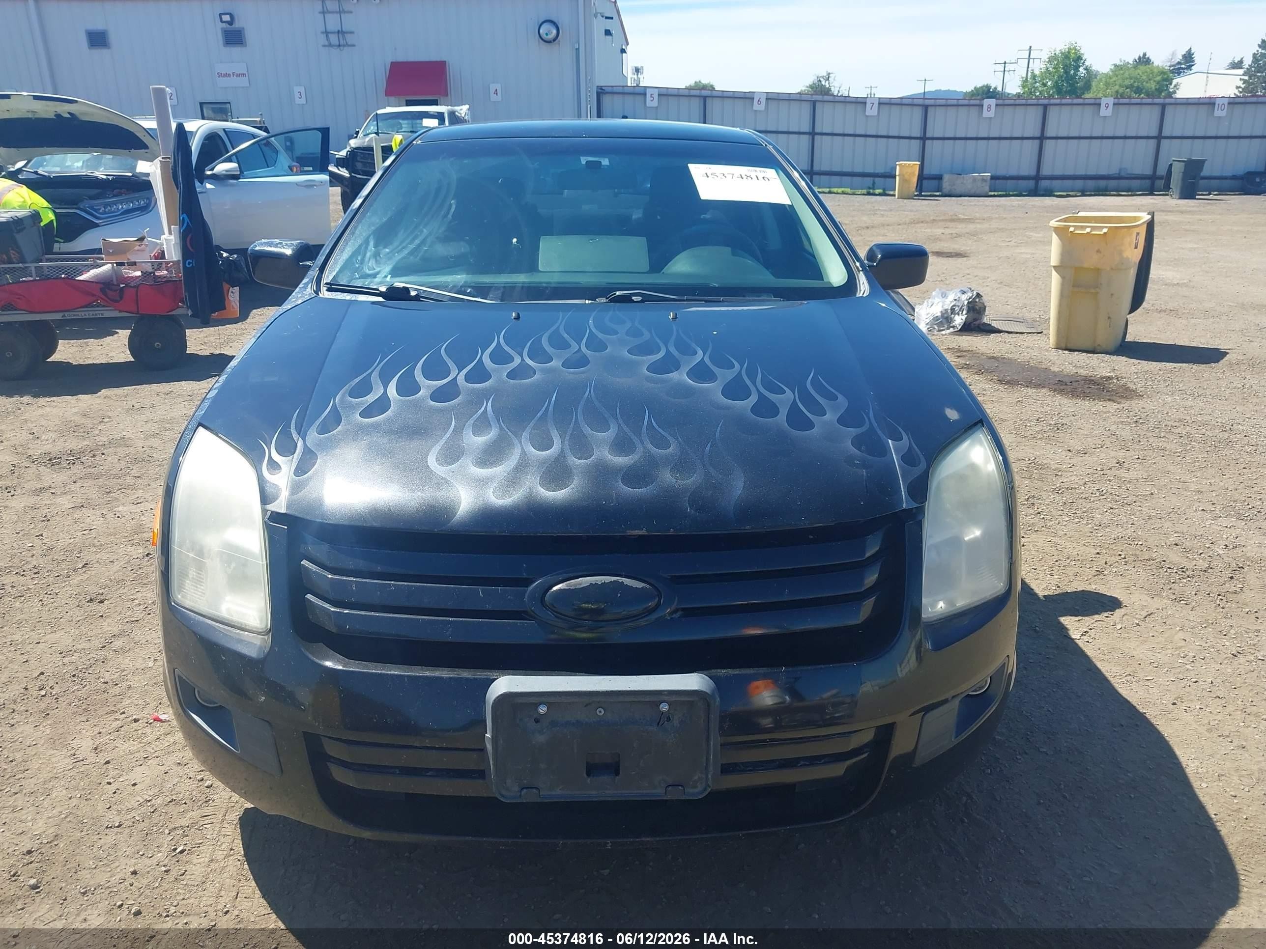 2007 Ford Fusion Se Black vin: 3FAHP07Z97R142334