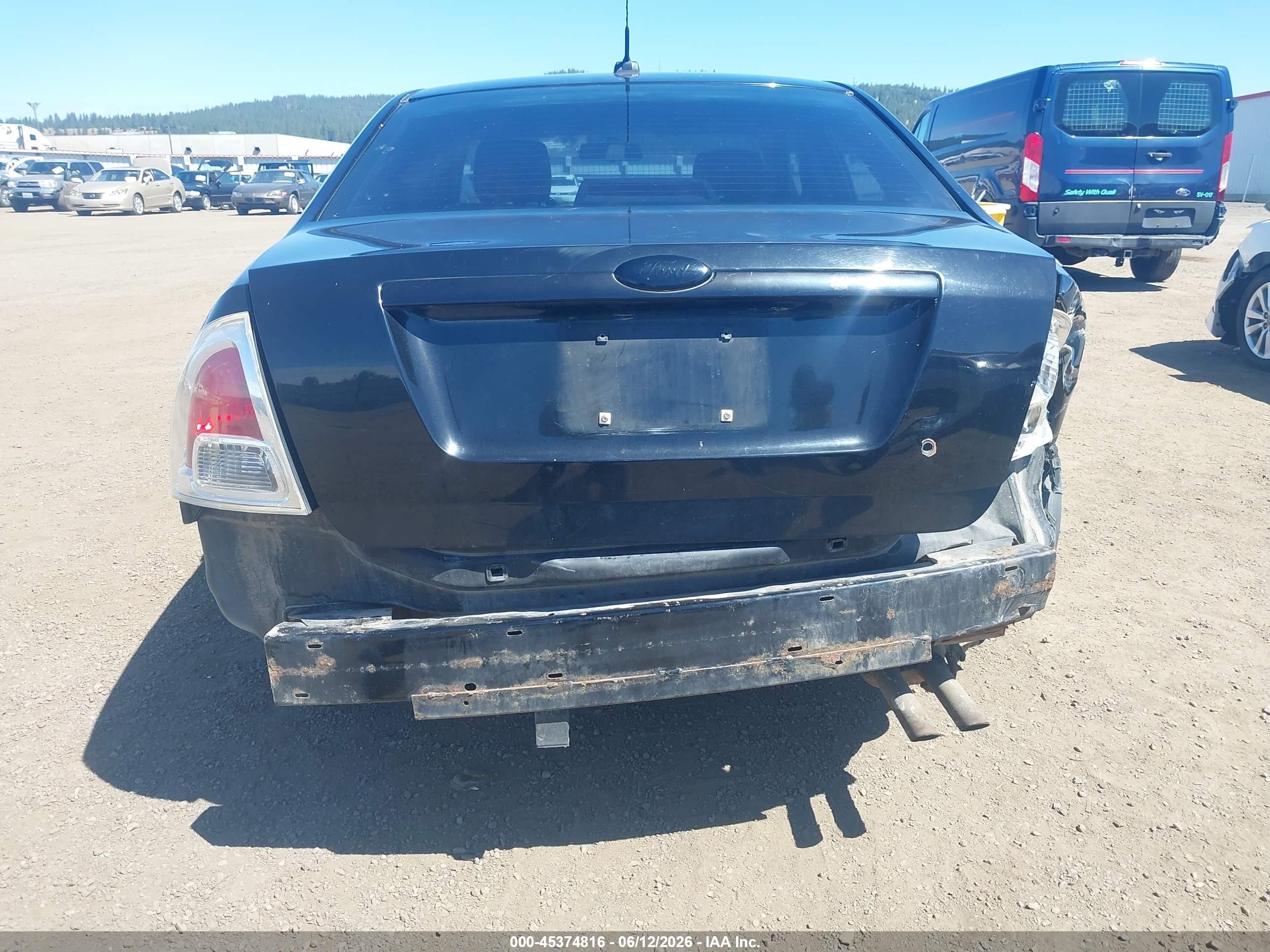 2007 Ford Fusion Se Black vin: 3FAHP07Z97R142334