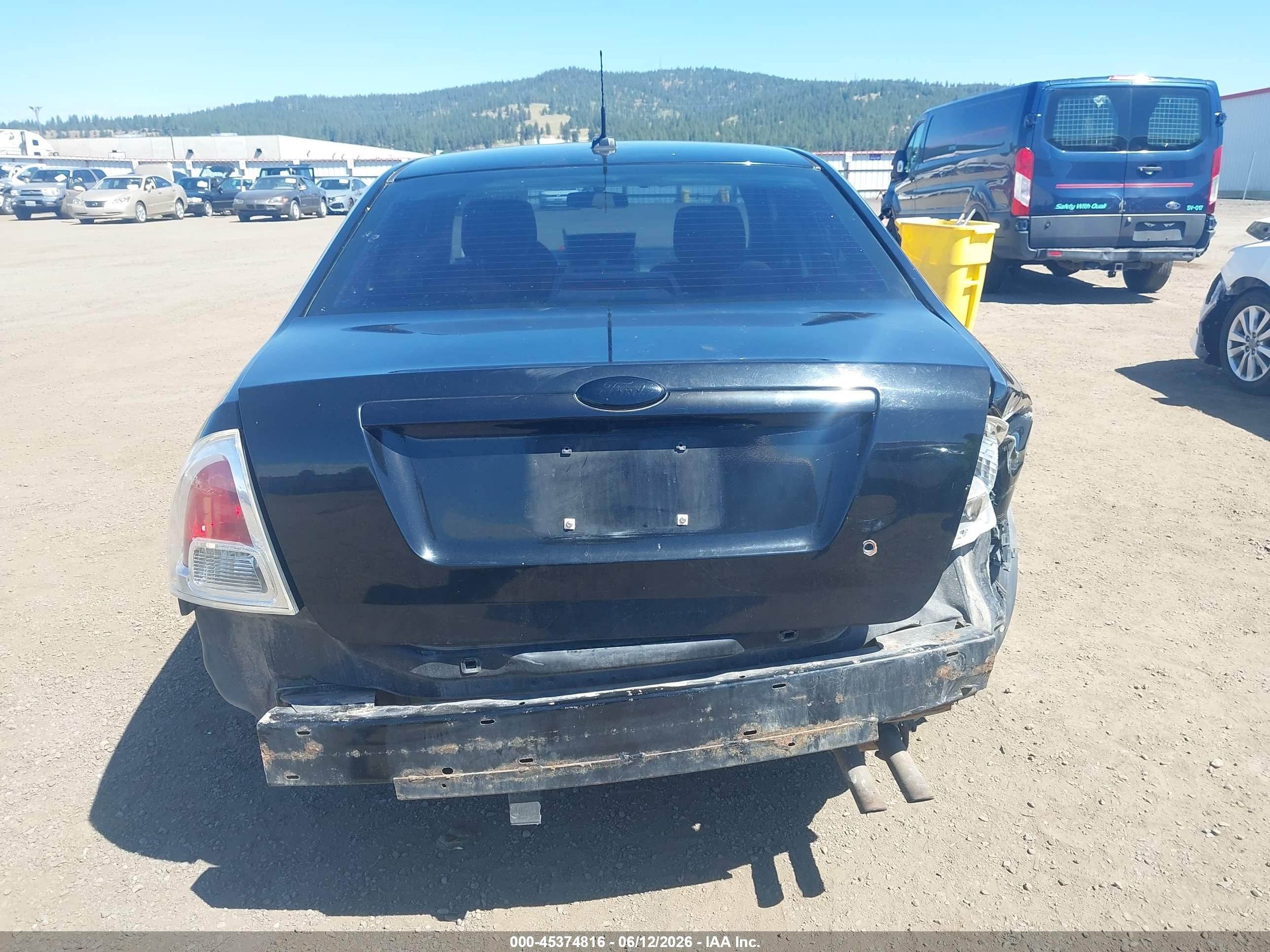 2007 Ford Fusion Se Black vin: 3FAHP07Z97R142334