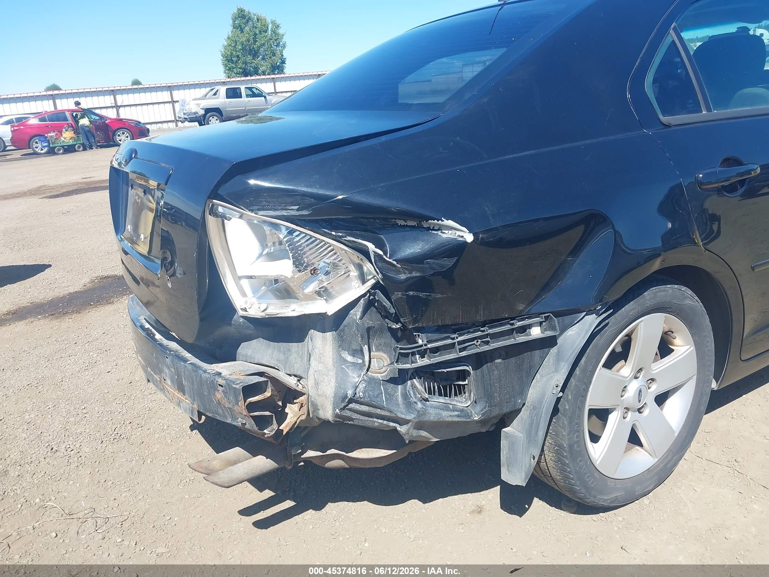 2007 Ford Fusion Se Black vin: 3FAHP07Z97R142334