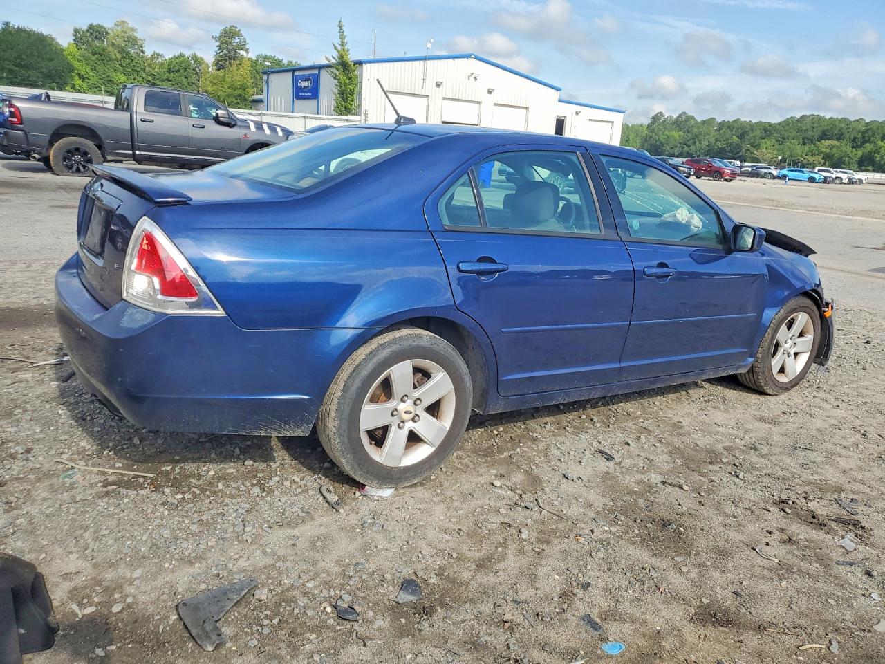 2007 Ford Fusion Se Blue vin: 3FAHP07Z97R211314