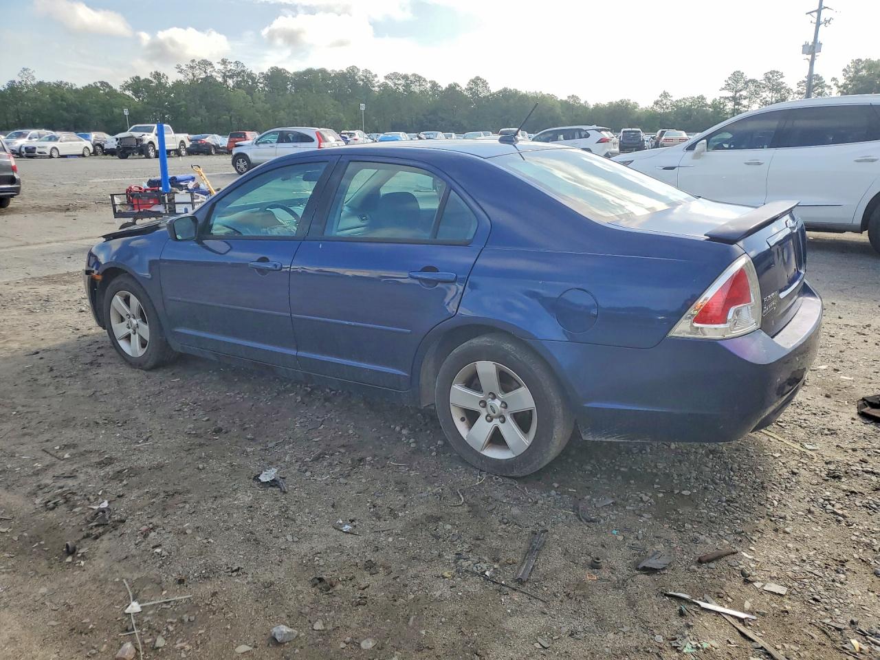 2007 Ford Fusion Se Blue vin: 3FAHP07Z97R211314