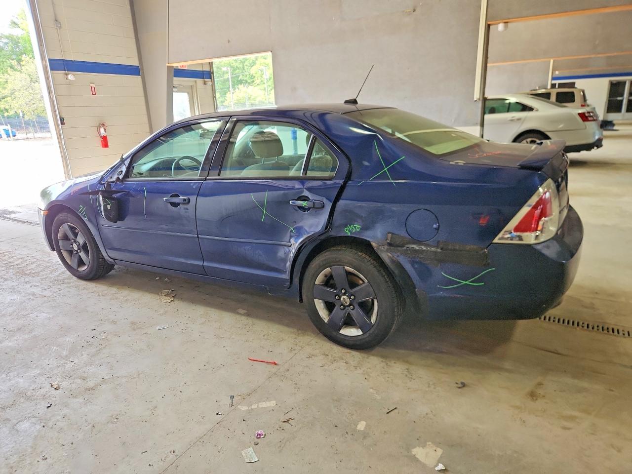 2007 Ford Fusion Se Blue vin: 3FAHP07Z97R265437