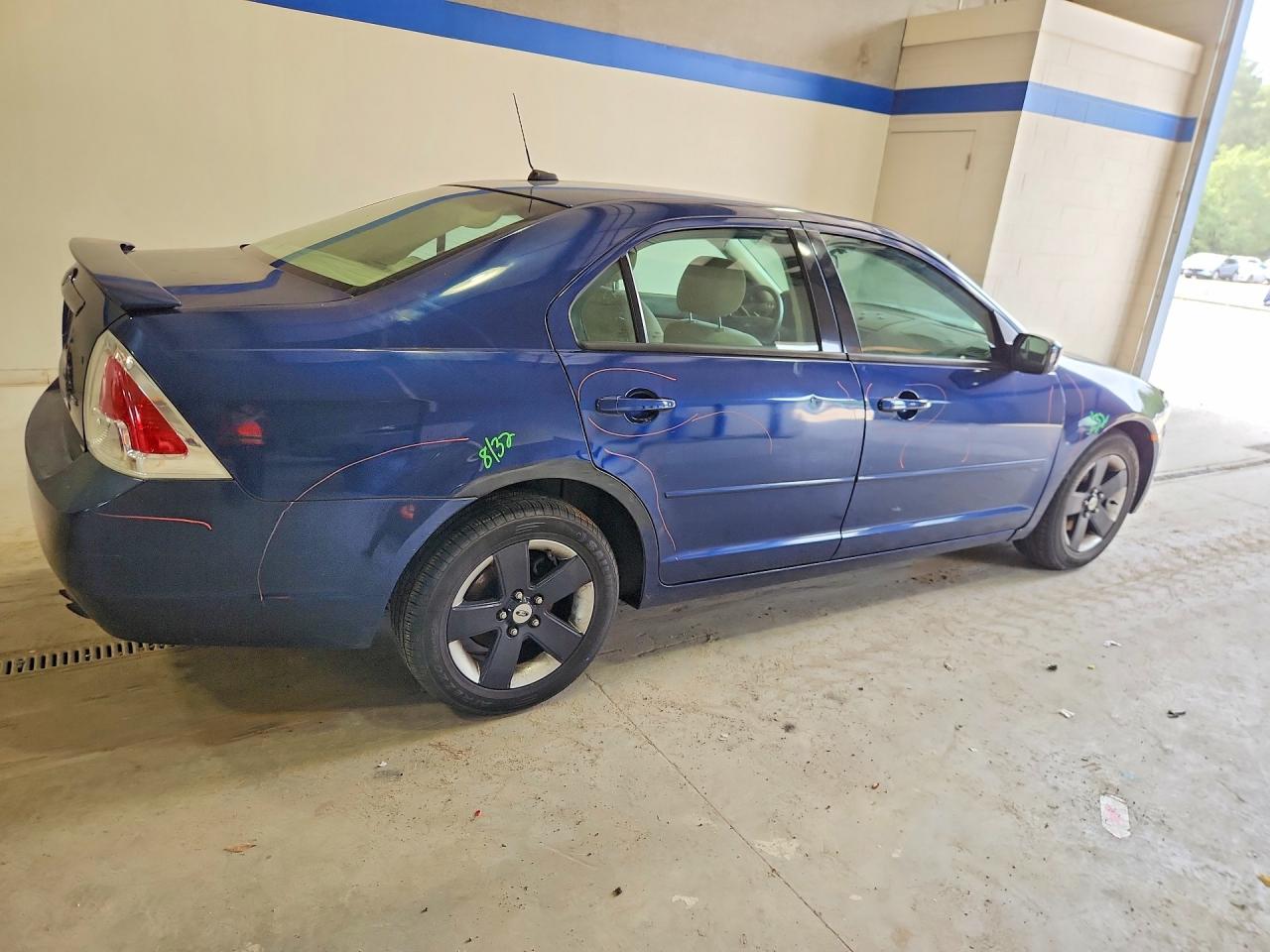 2007 Ford Fusion Se Blue vin: 3FAHP07Z97R265437