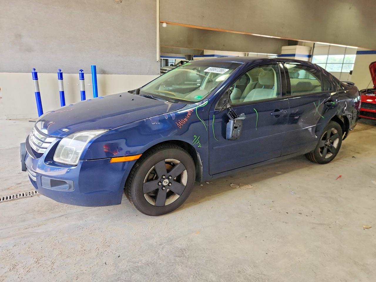 2007 Ford Fusion Se Blue vin: 3FAHP07Z97R265437