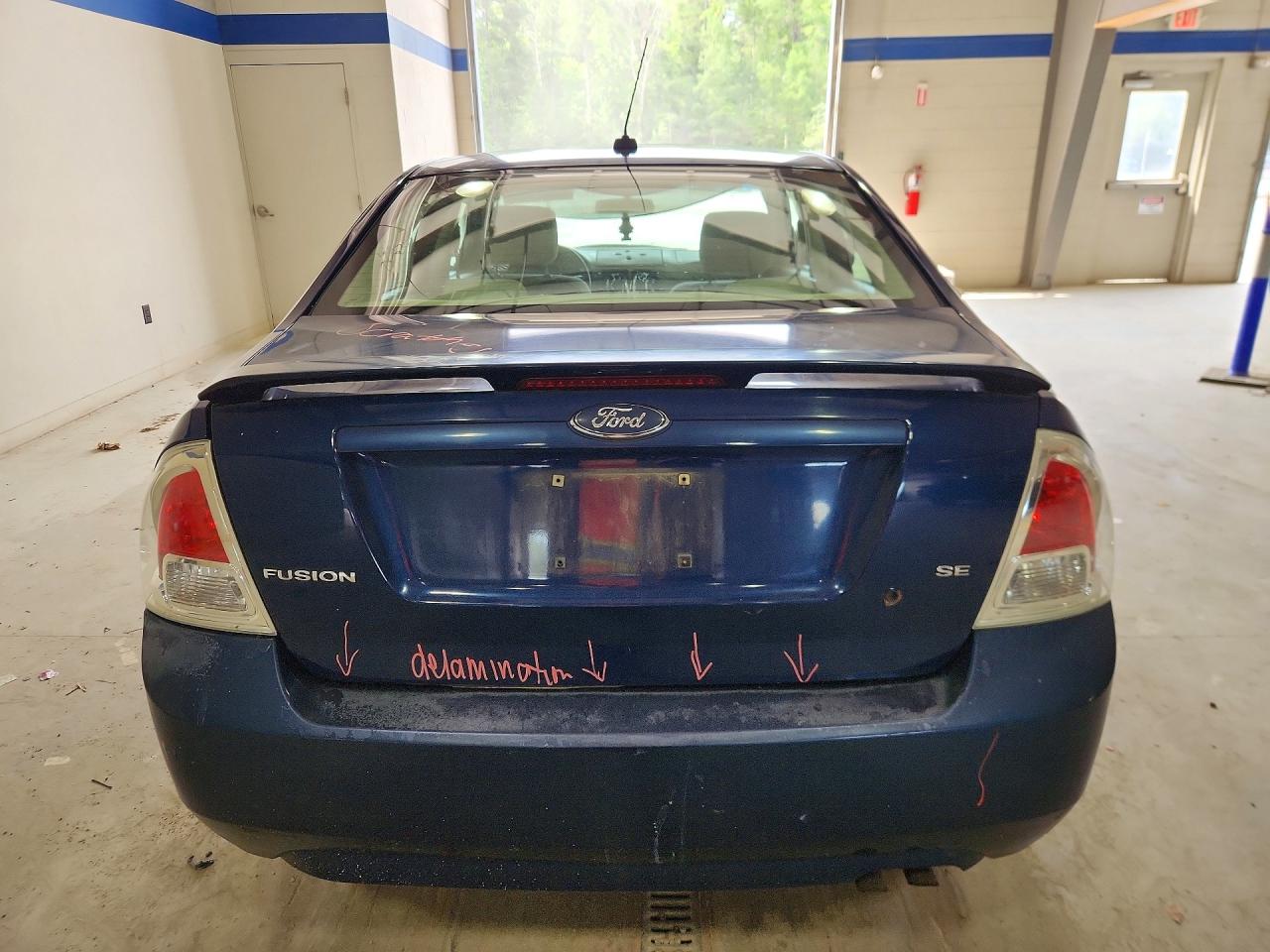 2007 Ford Fusion Se Blue vin: 3FAHP07Z97R265437