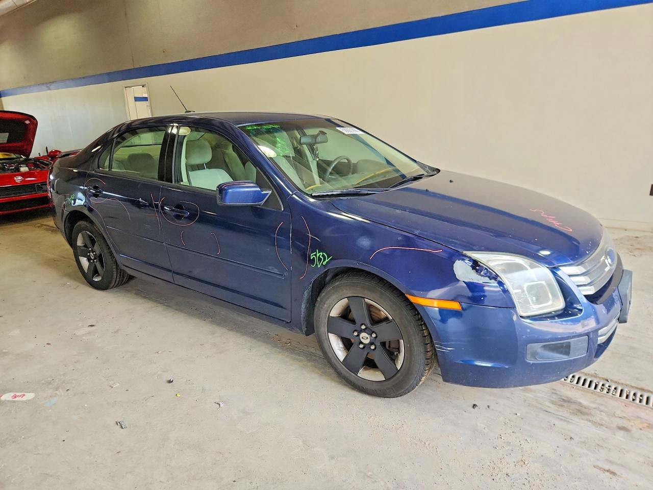 2007 Ford Fusion Se Blue vin: 3FAHP07Z97R265437