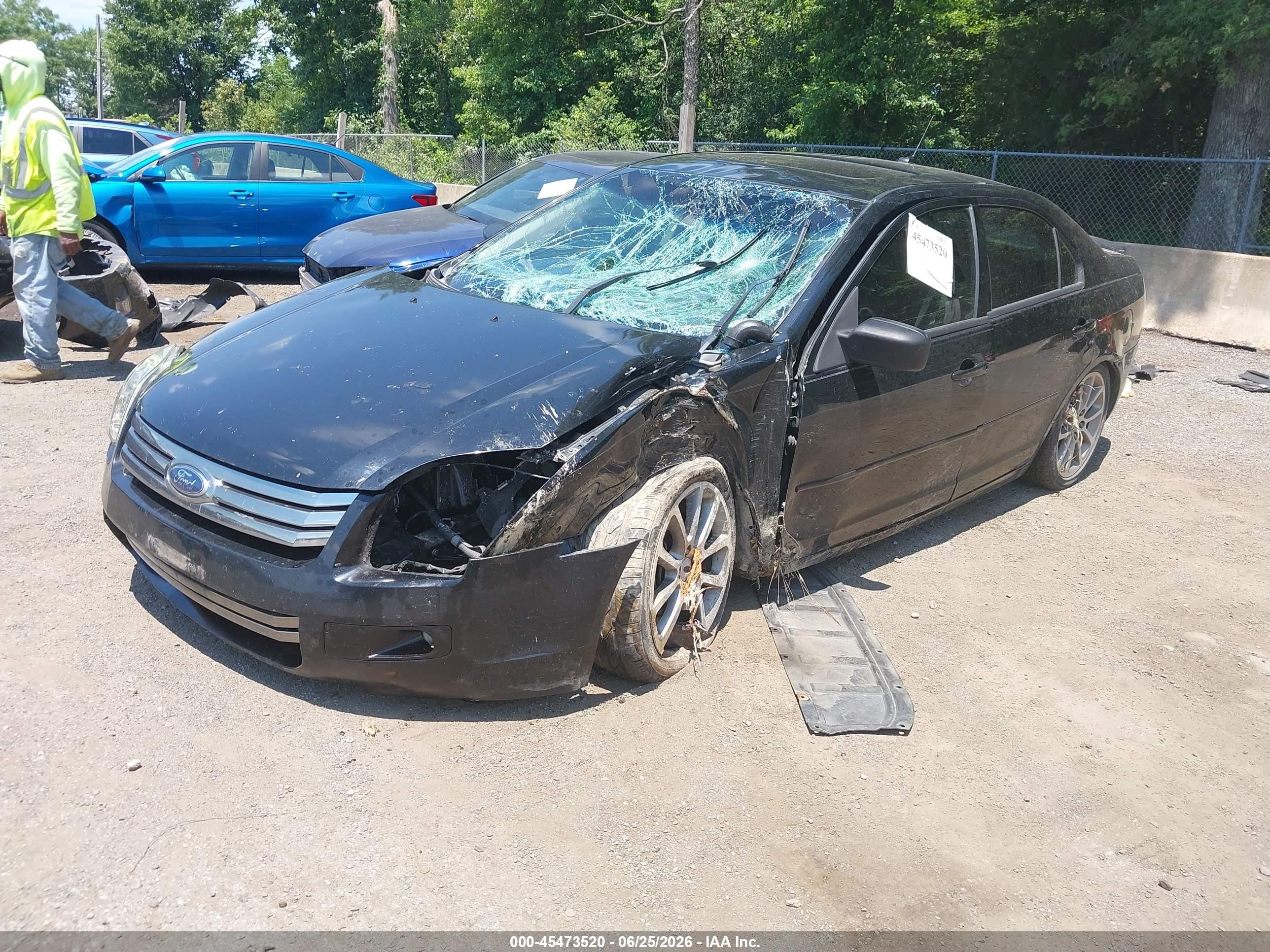 2008 Ford Fusion Se Black vin: 3FAHP07Z98R151164