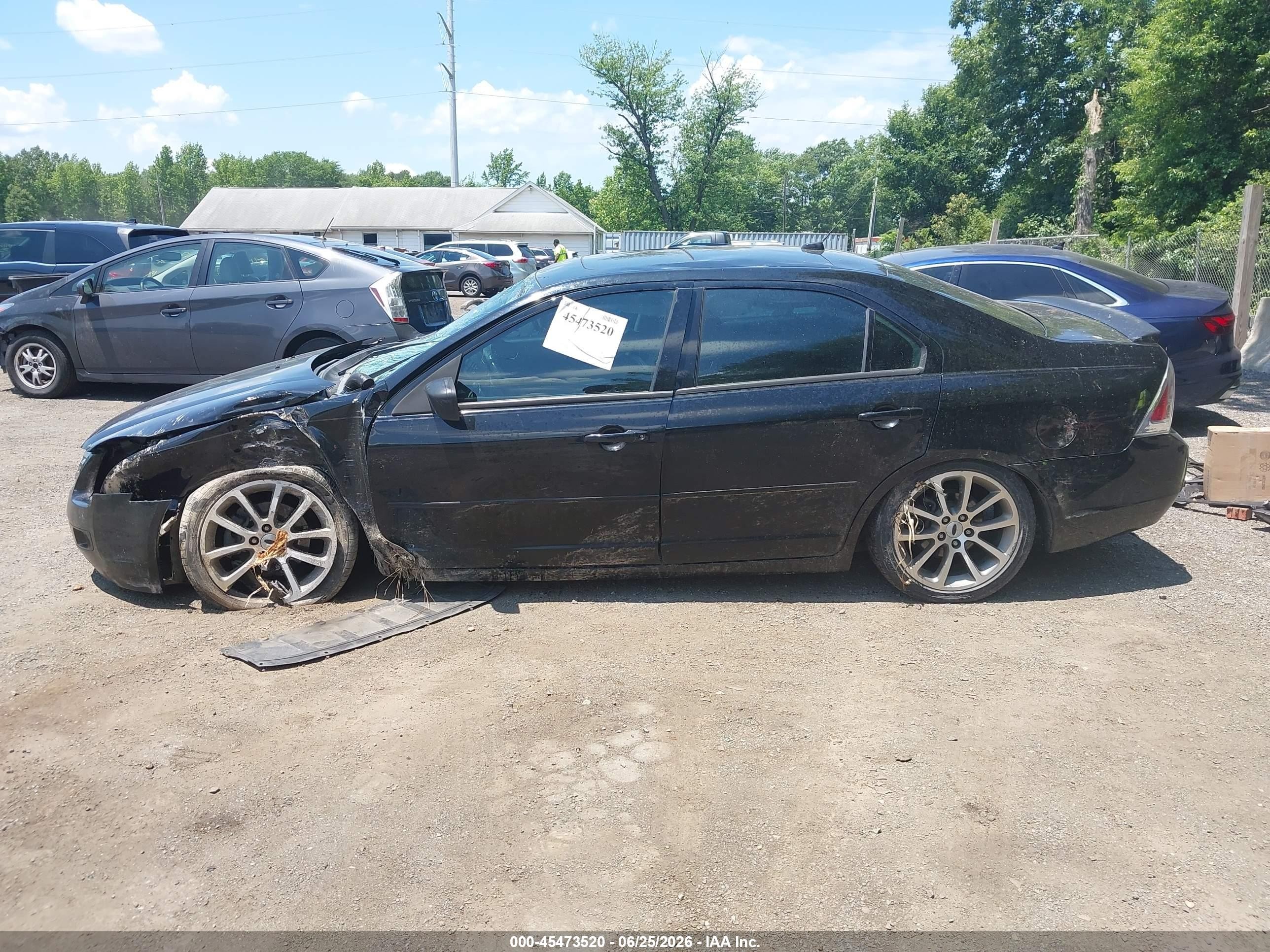 2008 Ford Fusion Se Black vin: 3FAHP07Z98R151164