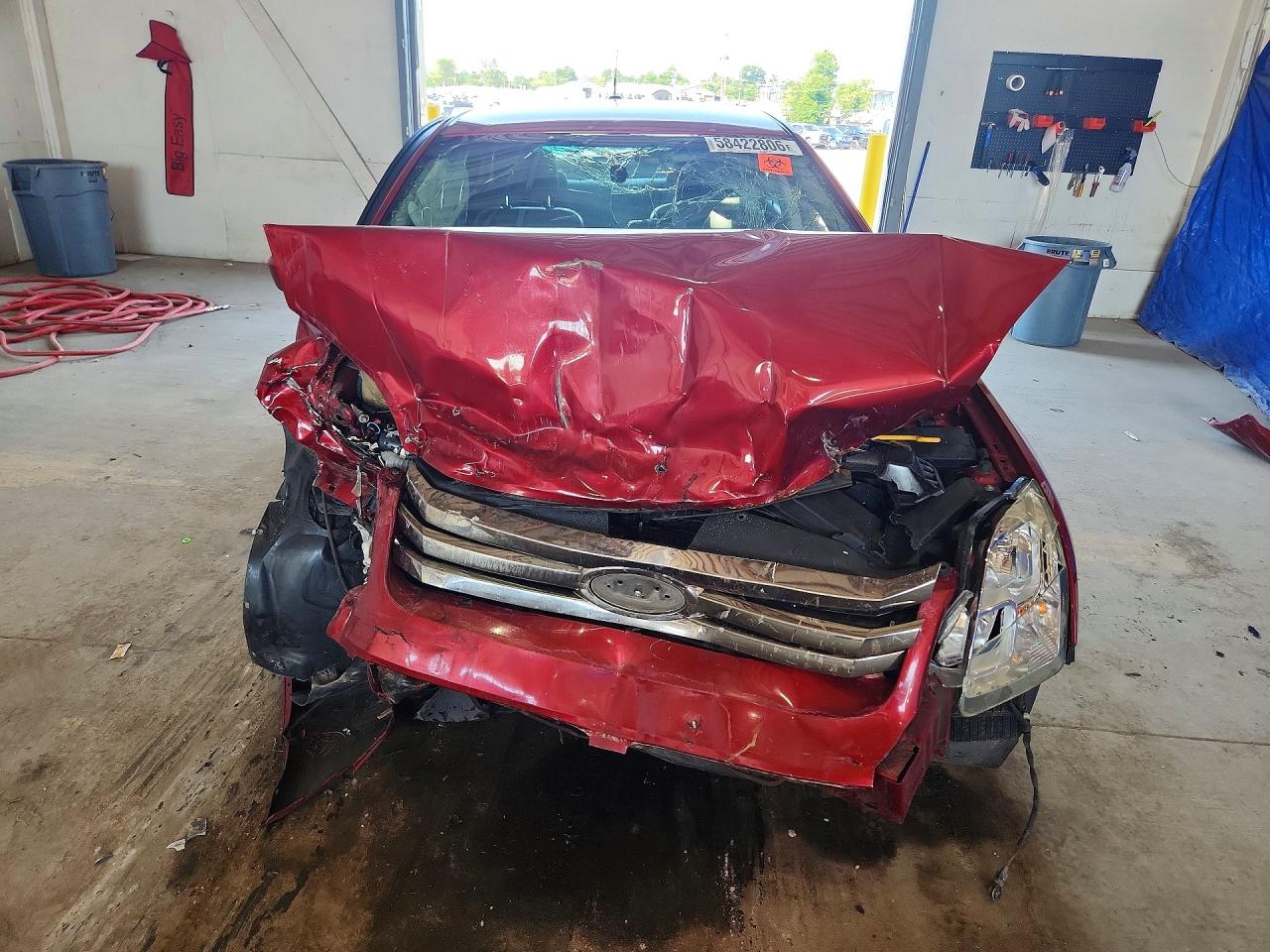 2008 Ford Fusion Se Maroon vin: 3FAHP07Z98R169342