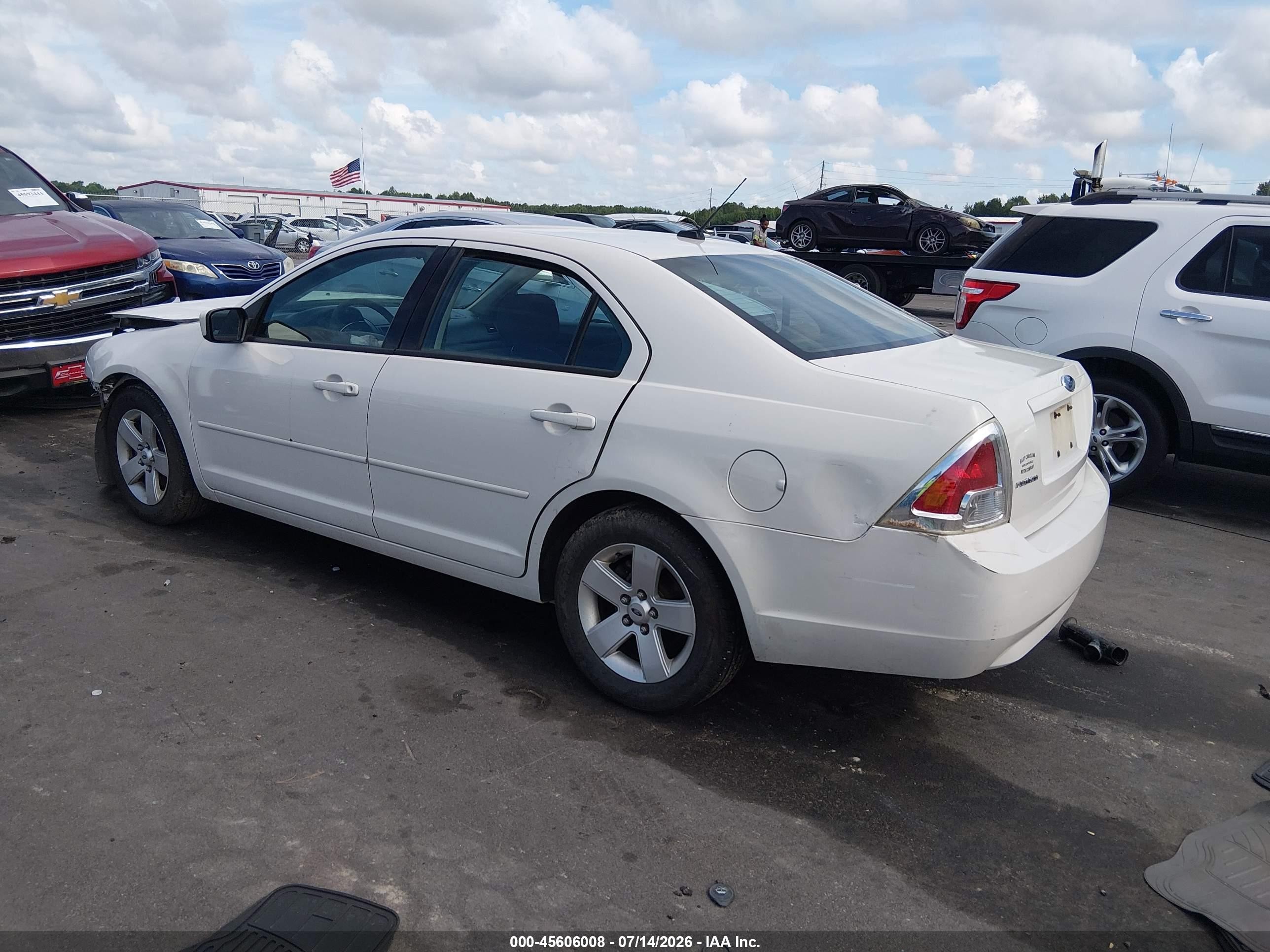 2008 Ford Fusion Se White vin: 3FAHP07Z98R207930