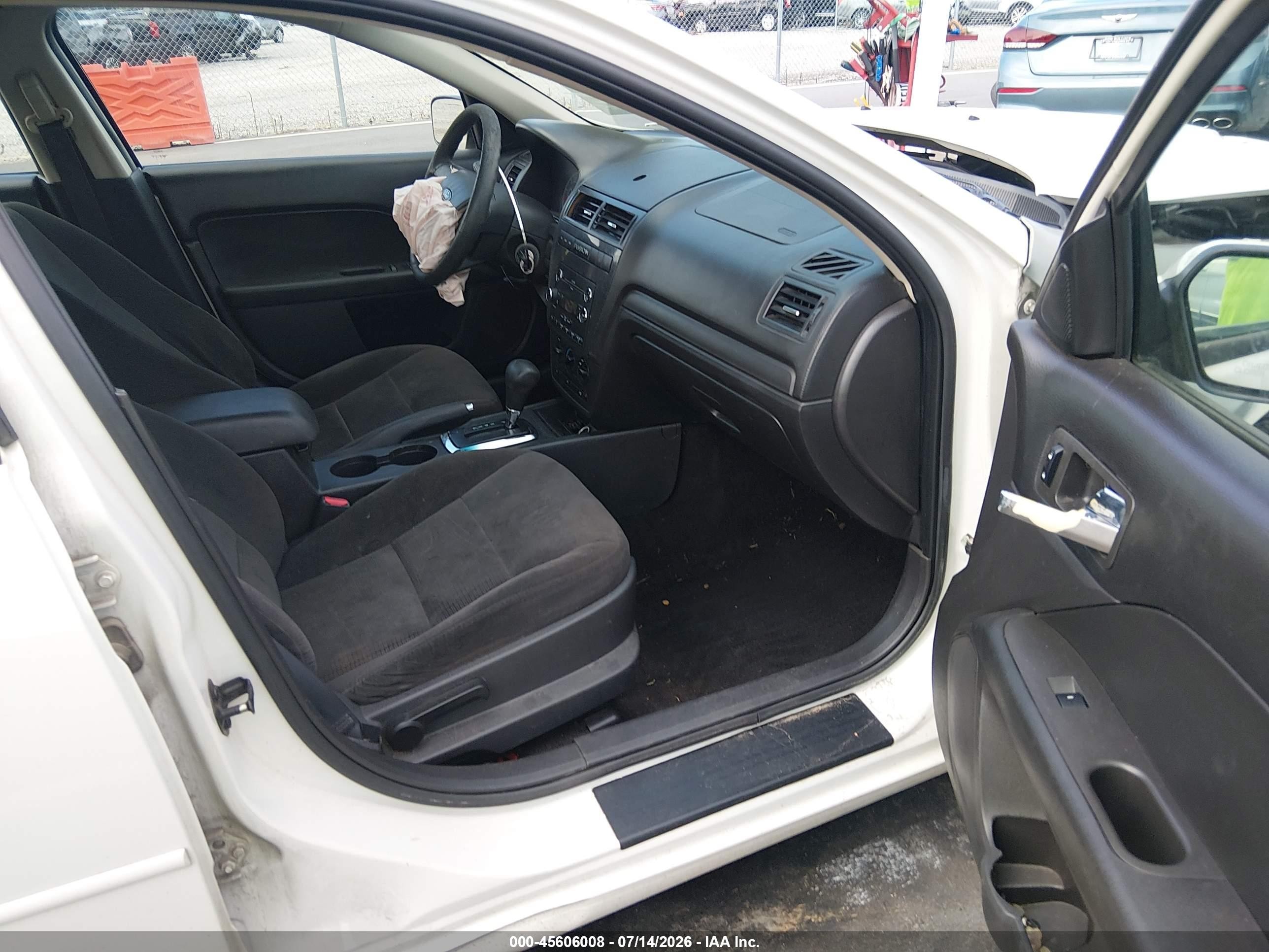 2008 Ford Fusion Se White vin: 3FAHP07Z98R207930