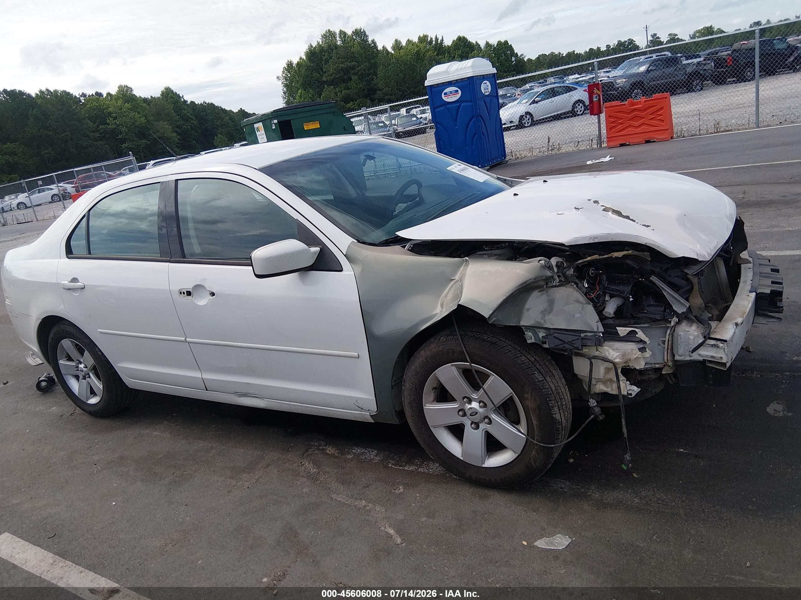 2008 Ford Fusion Se White vin: 3FAHP07Z98R207930