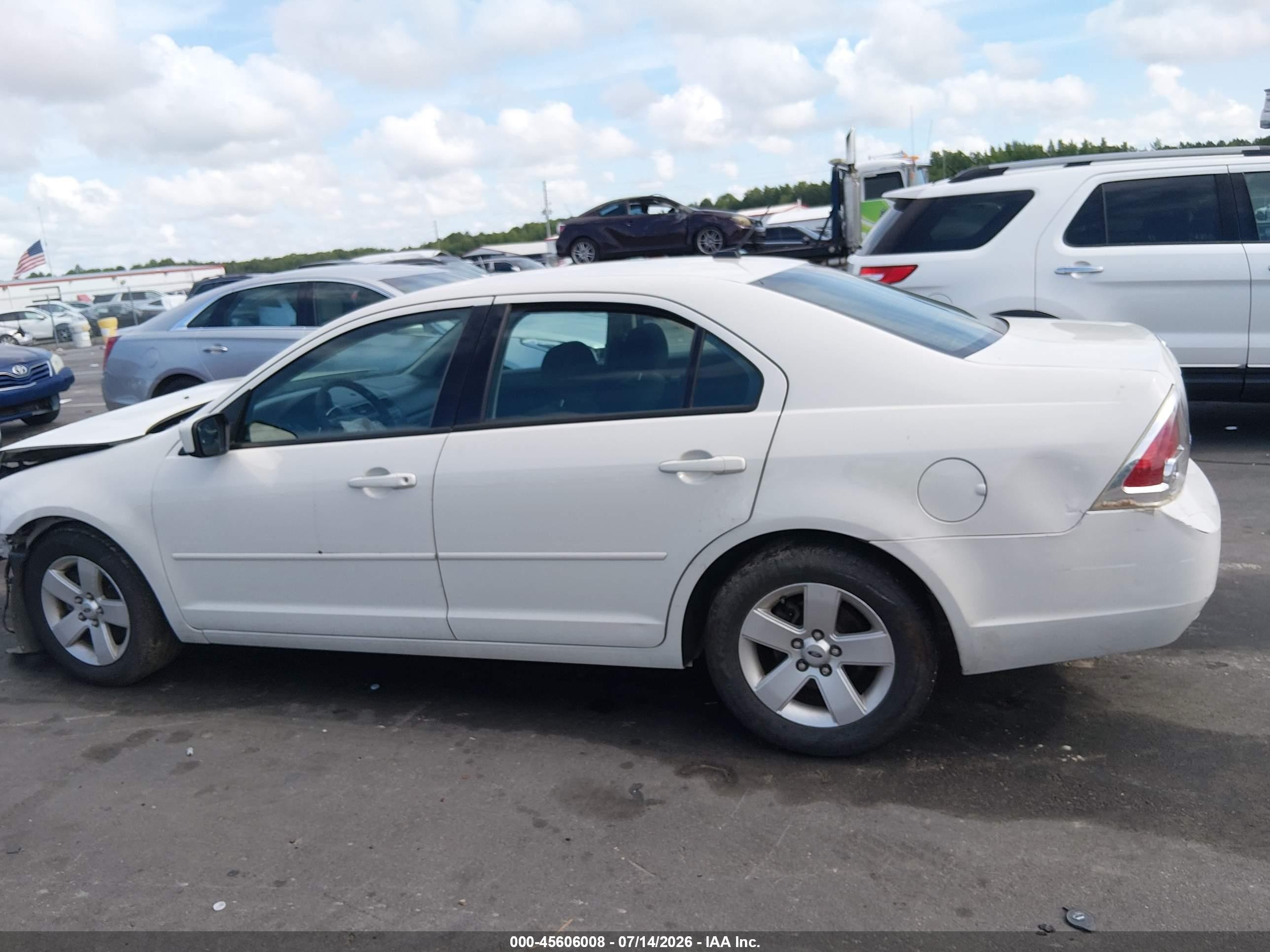 2008 Ford Fusion Se White vin: 3FAHP07Z98R207930