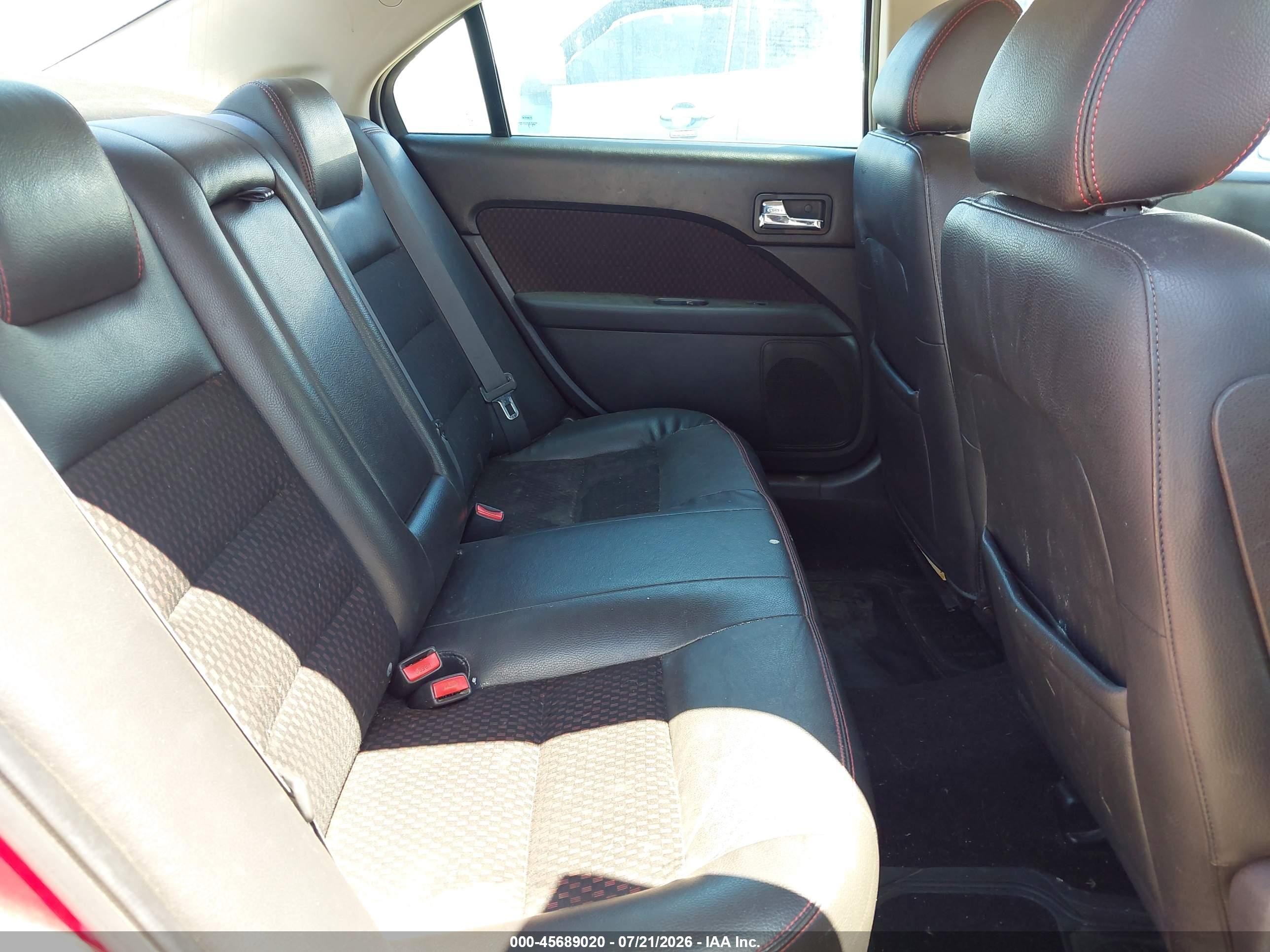 2008 Ford Fusion Se Burgundy vin: 3FAHP07Z98R221634